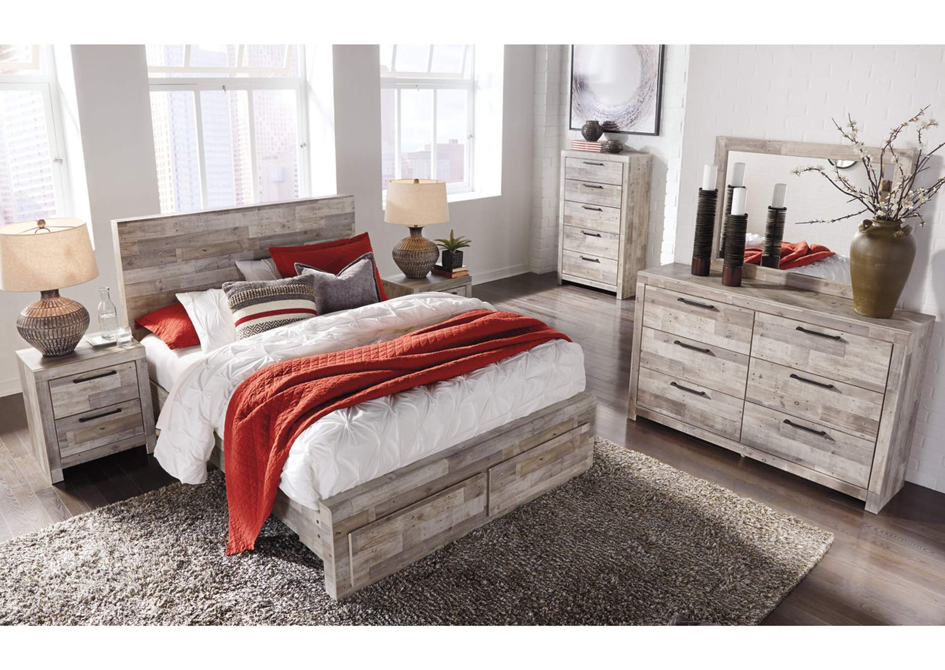 Effie Queen Panel Bed with 2 Storage Drawers,Signature Design By Ashley