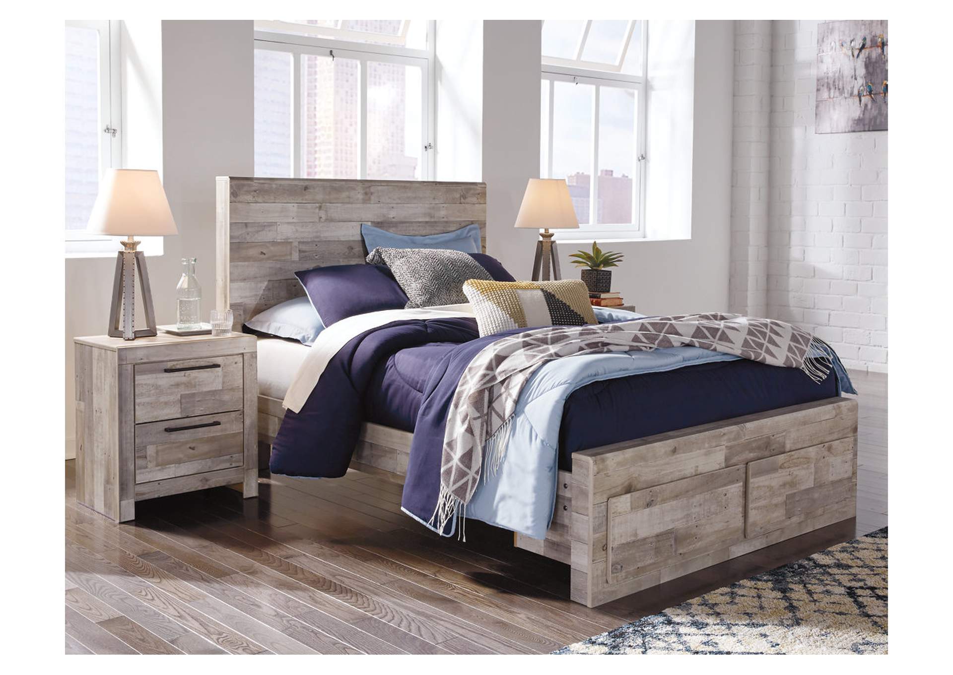 Effie Full Panel Bed with 2 Storage Drawers,Signature Design By Ashley