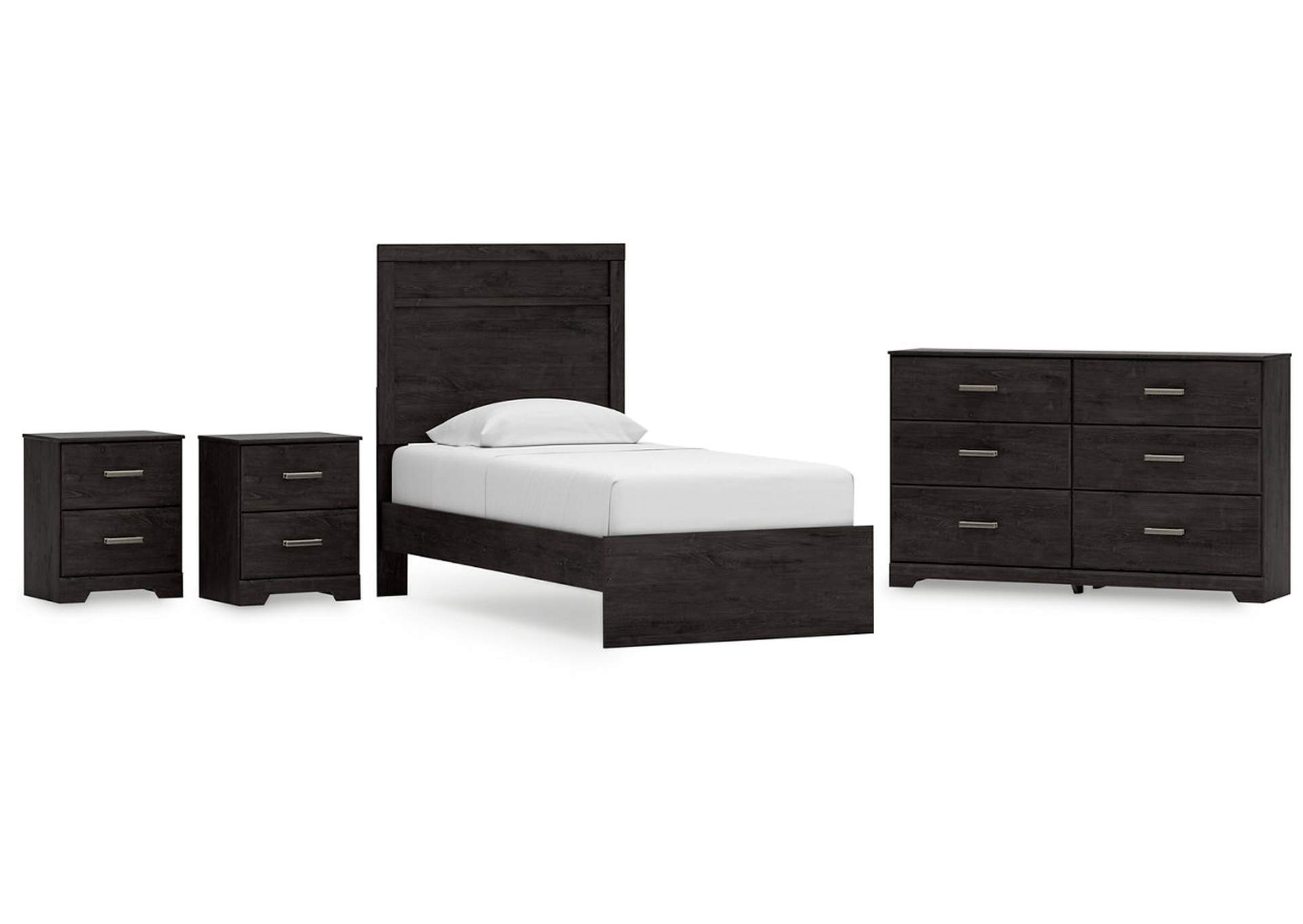 Belachime Twin Panel Bed with Dresser and 2 Nightstands,Signature Design By Ashley