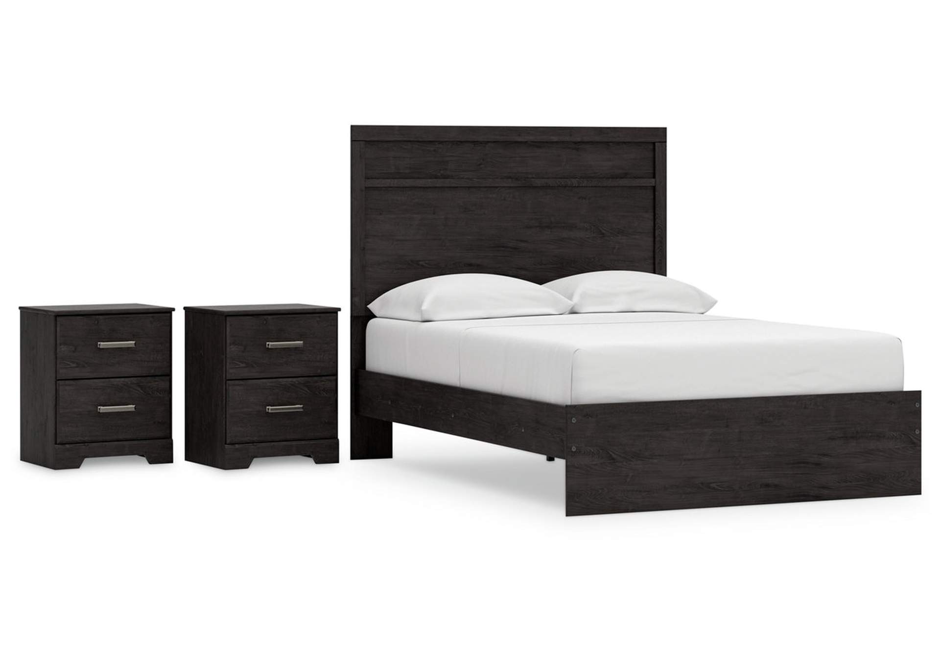 Belachime Full Panel Bed with 2 Nightstands,Signature Design By Ashley