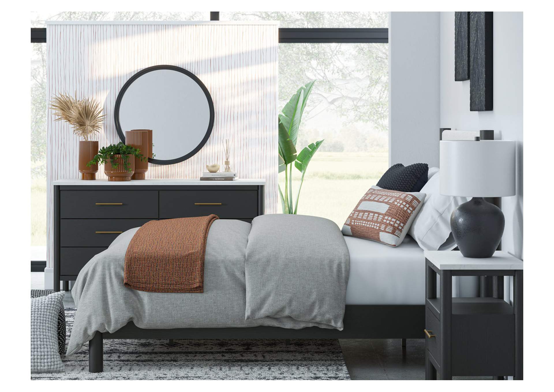 Cadmori Queen Upholstered Panel Bed,Signature Design By Ashley