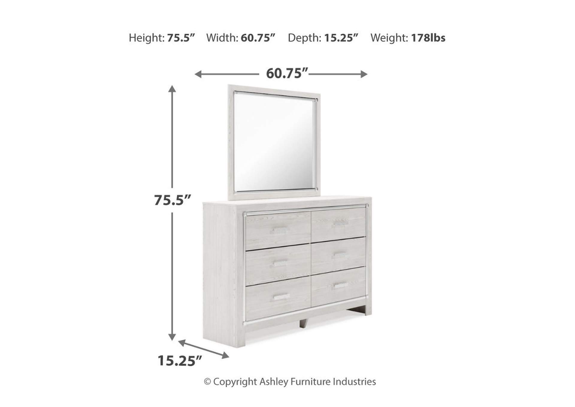 Altyra Queen Panel Storage Bed, Dresser, Mirror and Chest,Signature Design By Ashley