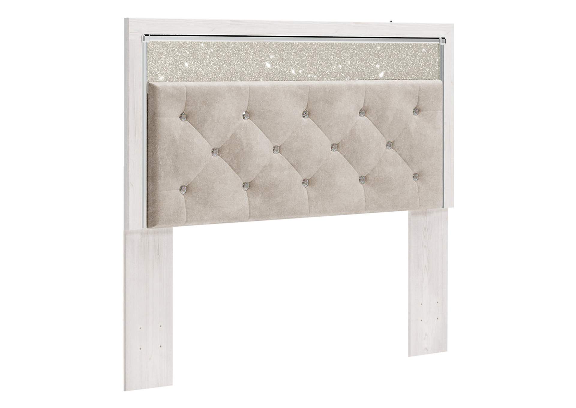 Altyra Queen Upholstered Panel Bed, Dresser, Mirror, and Chest,Signature Design By Ashley