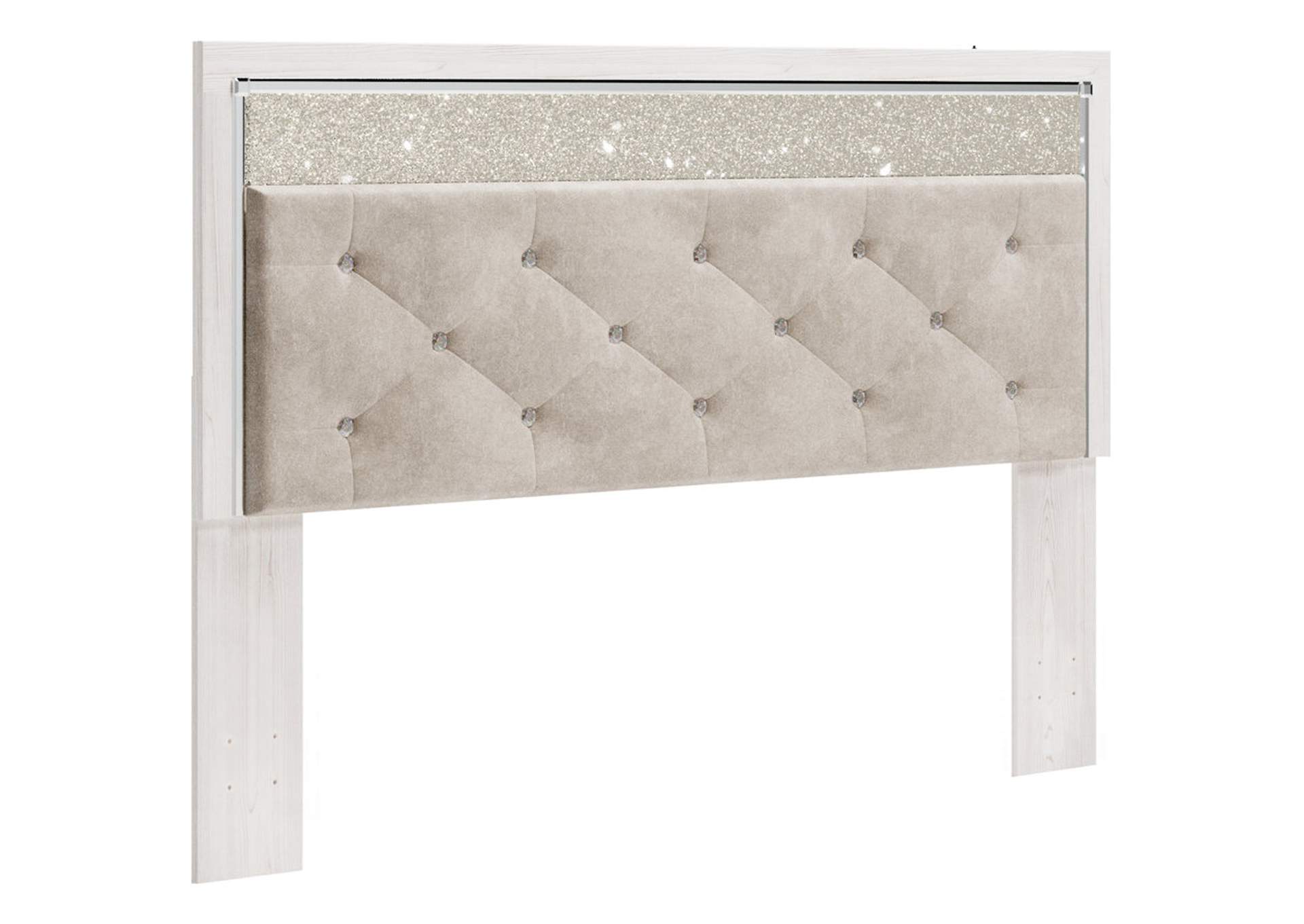 Altyra King Panel Headboard Bed with Mirrored Dresser,Signature Design By Ashley
