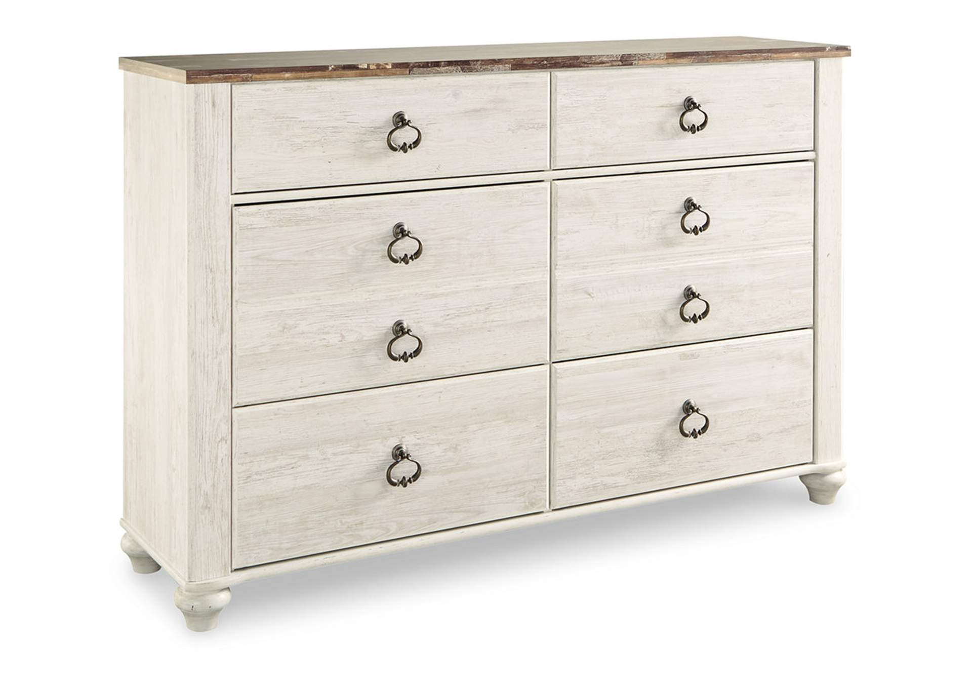 Willowton Queen Panel Bed, Dresser, Mirror, Chest and 2 Nightstands,Signature Design By Ashley