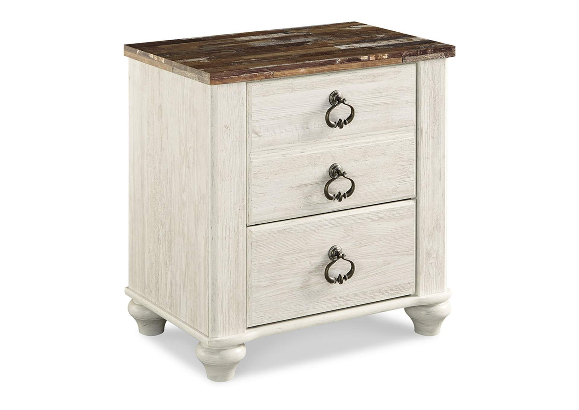 Willowton King Panel Bed, Dresser, Mirror, Chest and 2 Nightstands,Signature Design By Ashley