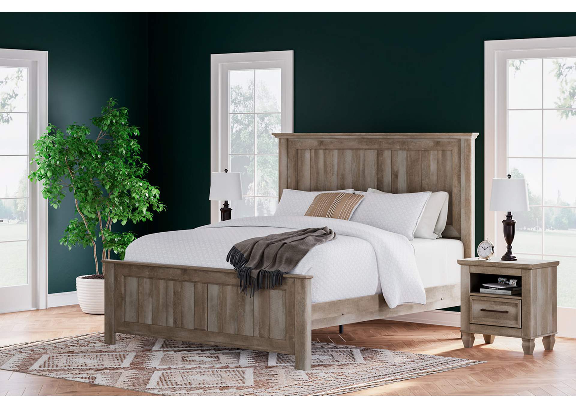 Yarbeck King Panel Bed,Signature Design By Ashley