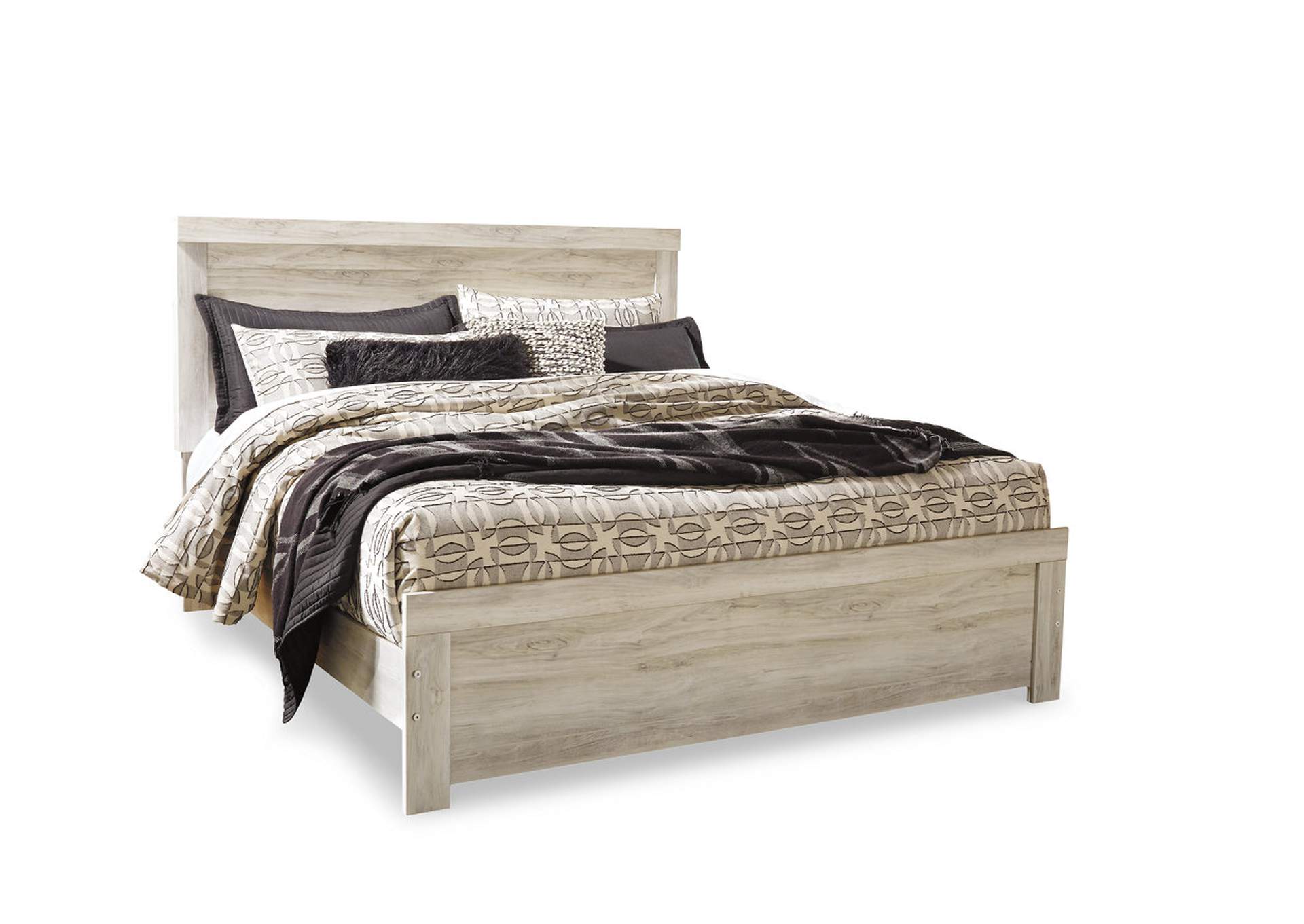 Bellaby King Panel Bed with Mirrored Dresser, Chest and Nightstand,Signature Design By Ashley