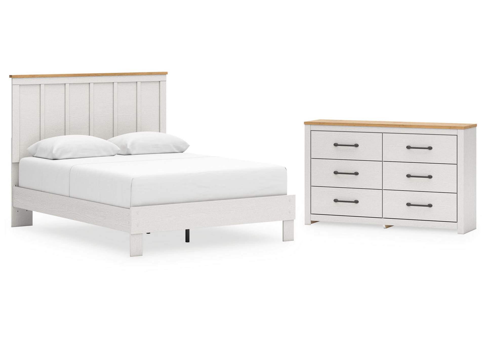 Linnocreek Queen Panel Bed with Dresser,Benchcraft