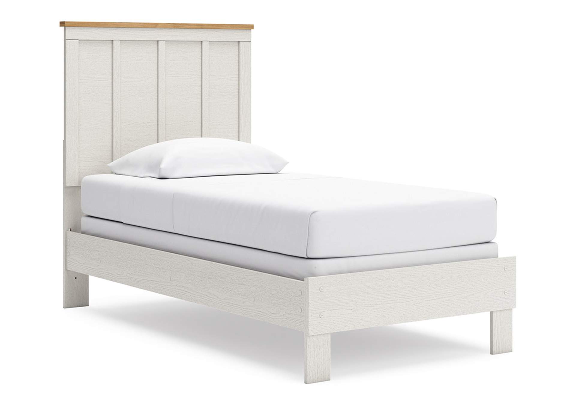 Linnocreek Twin Panel Bed with Dresser and 2 Nightstands,Benchcraft