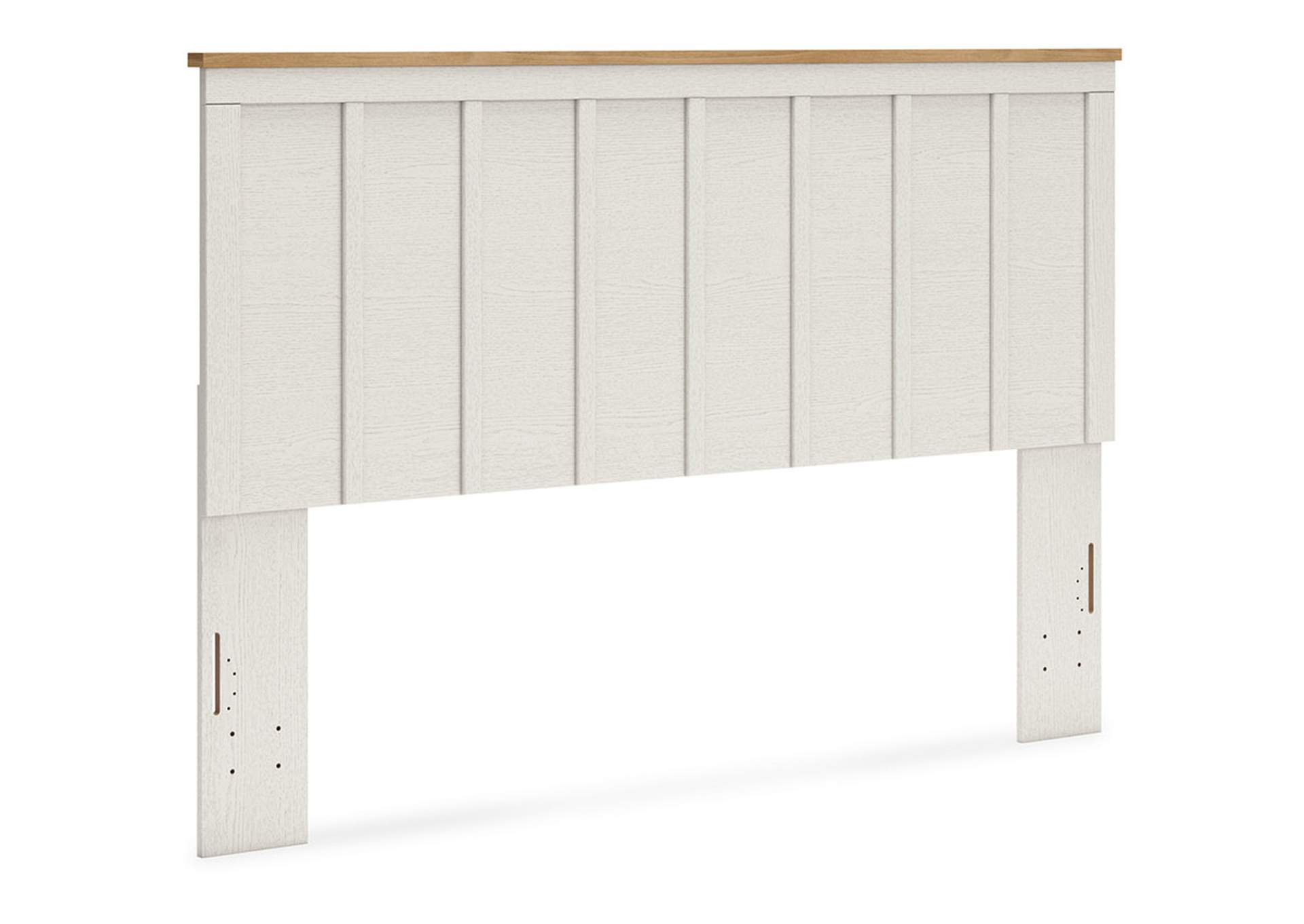 Linnocreek King Panel Headboard with Mirrored Dresser and Chest,Benchcraft