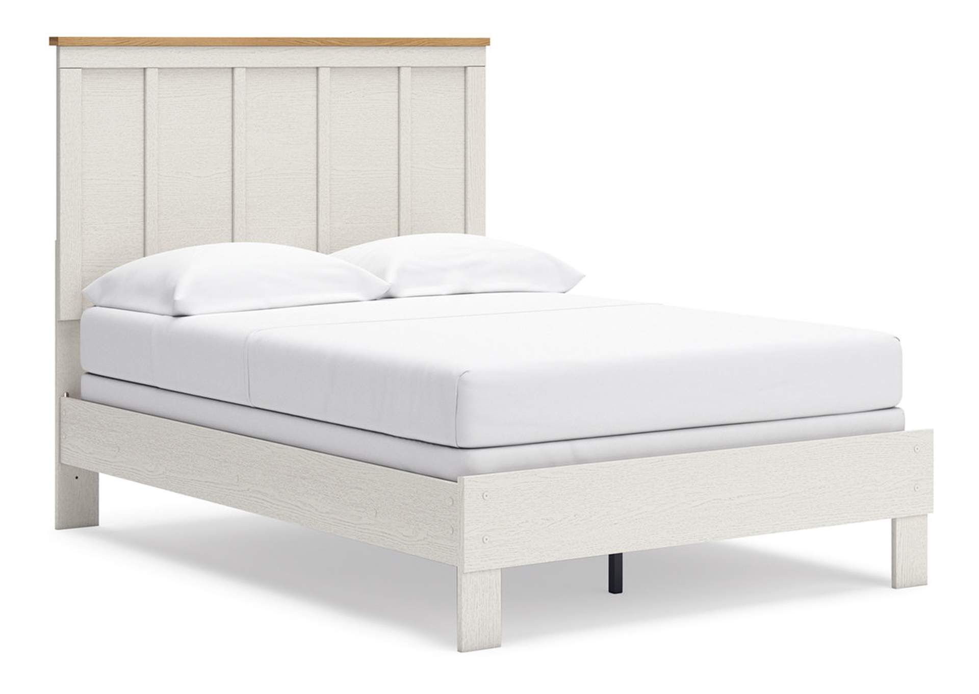 Linnocreek Full Panel Bed with Mirrored Dresser,Benchcraft