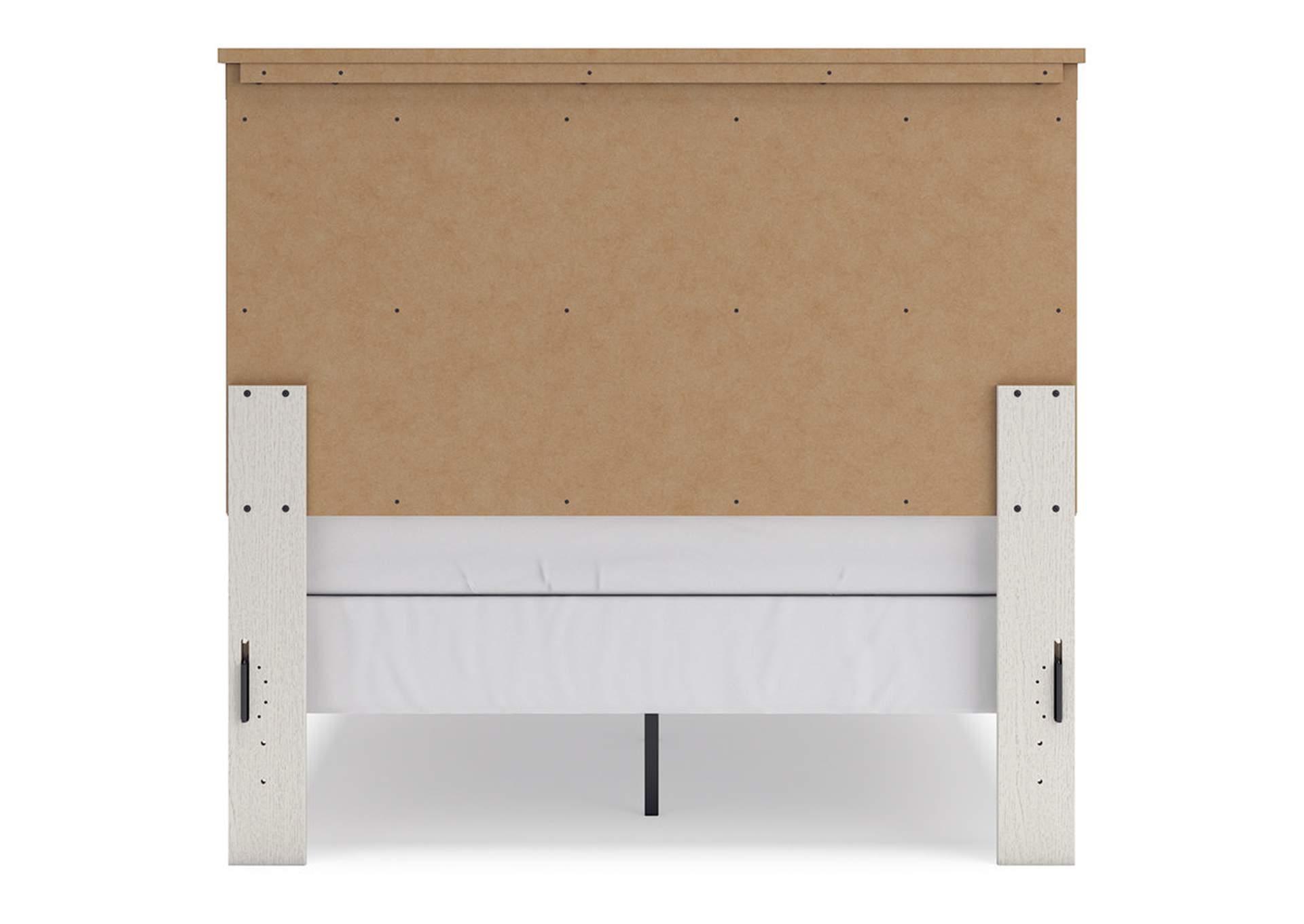 Linnocreek Full Panel Bed with Mirrored Dresser,Benchcraft