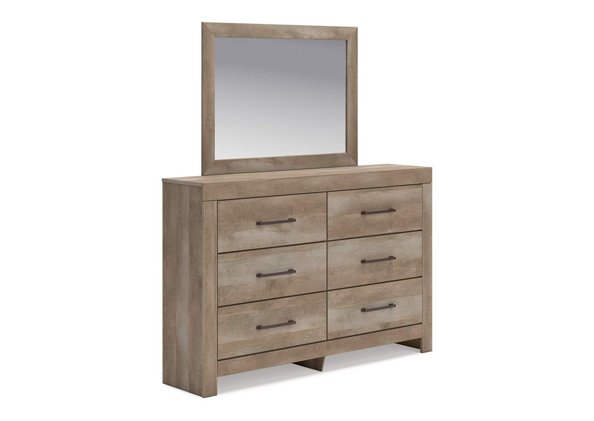 Gachester Queen Panel Bed with Mirrored Dresser and Chest,Ashley