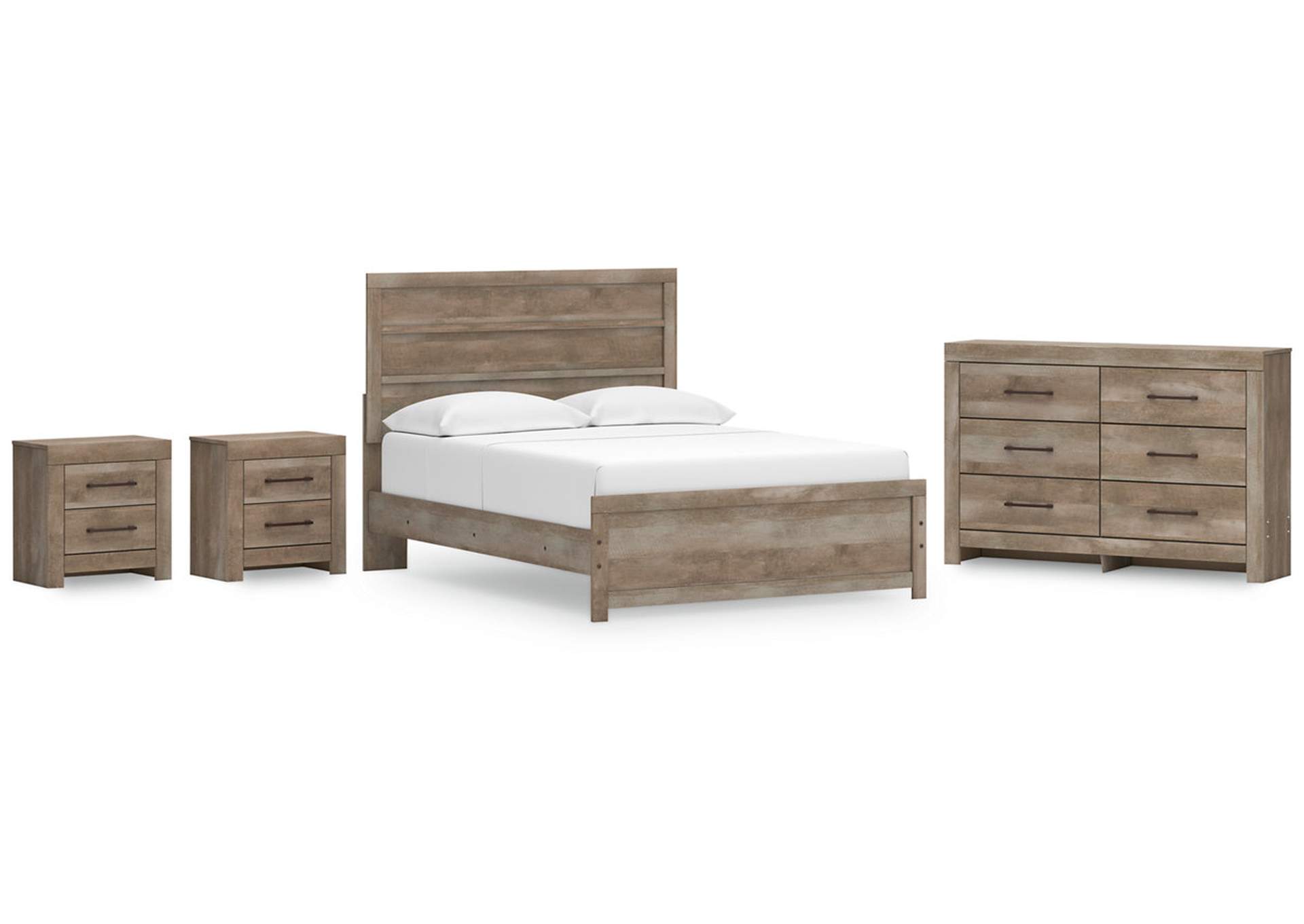 Gachester Queen Panel Bed with Dresser and 2 Nightstands,Ashley