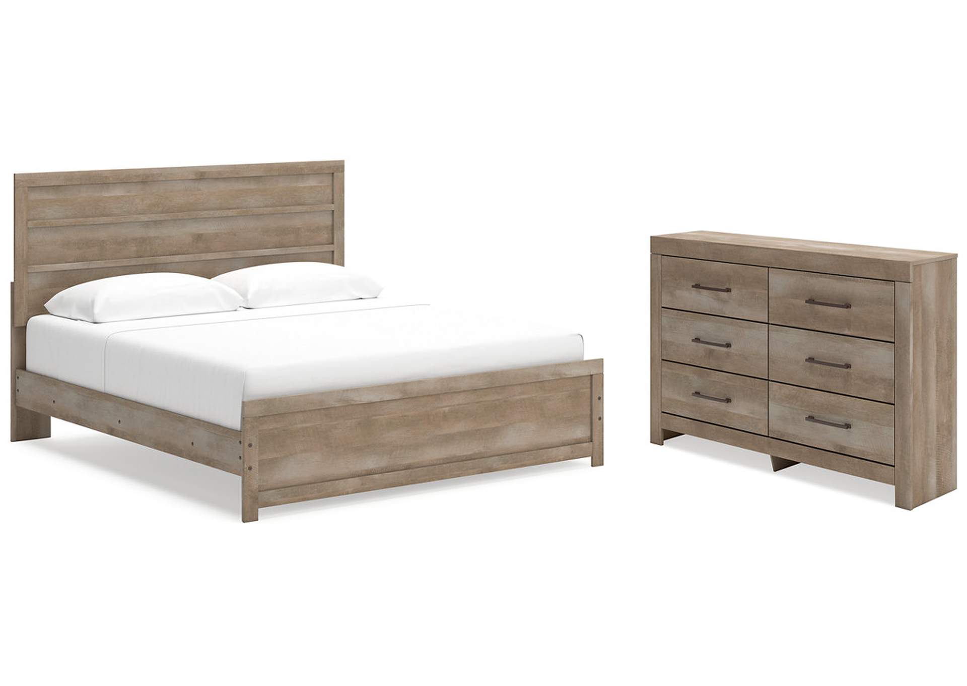 Gachester King Panel Bed with Dresser,Ashley