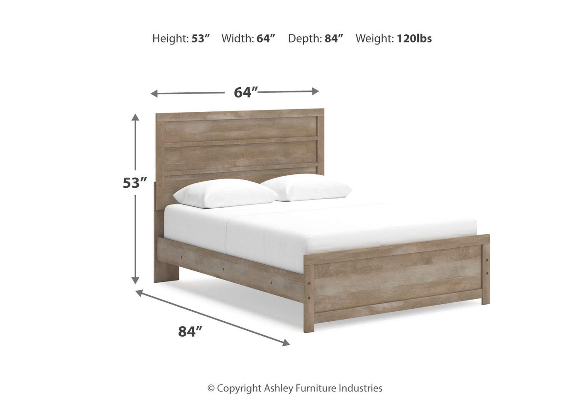 Gachester Queen Panel Bed with Mirrored Dresser,Ashley