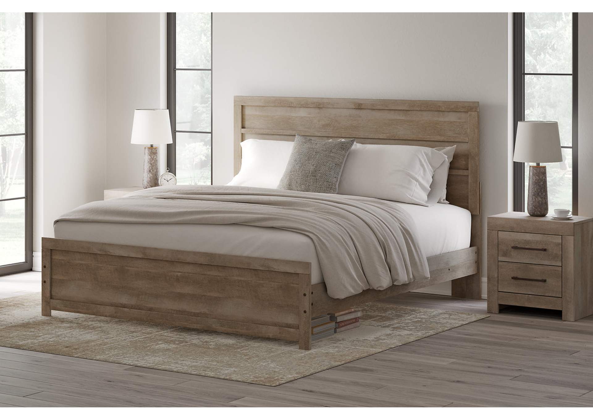 Gachester King Panel Bed with Dresser,Ashley