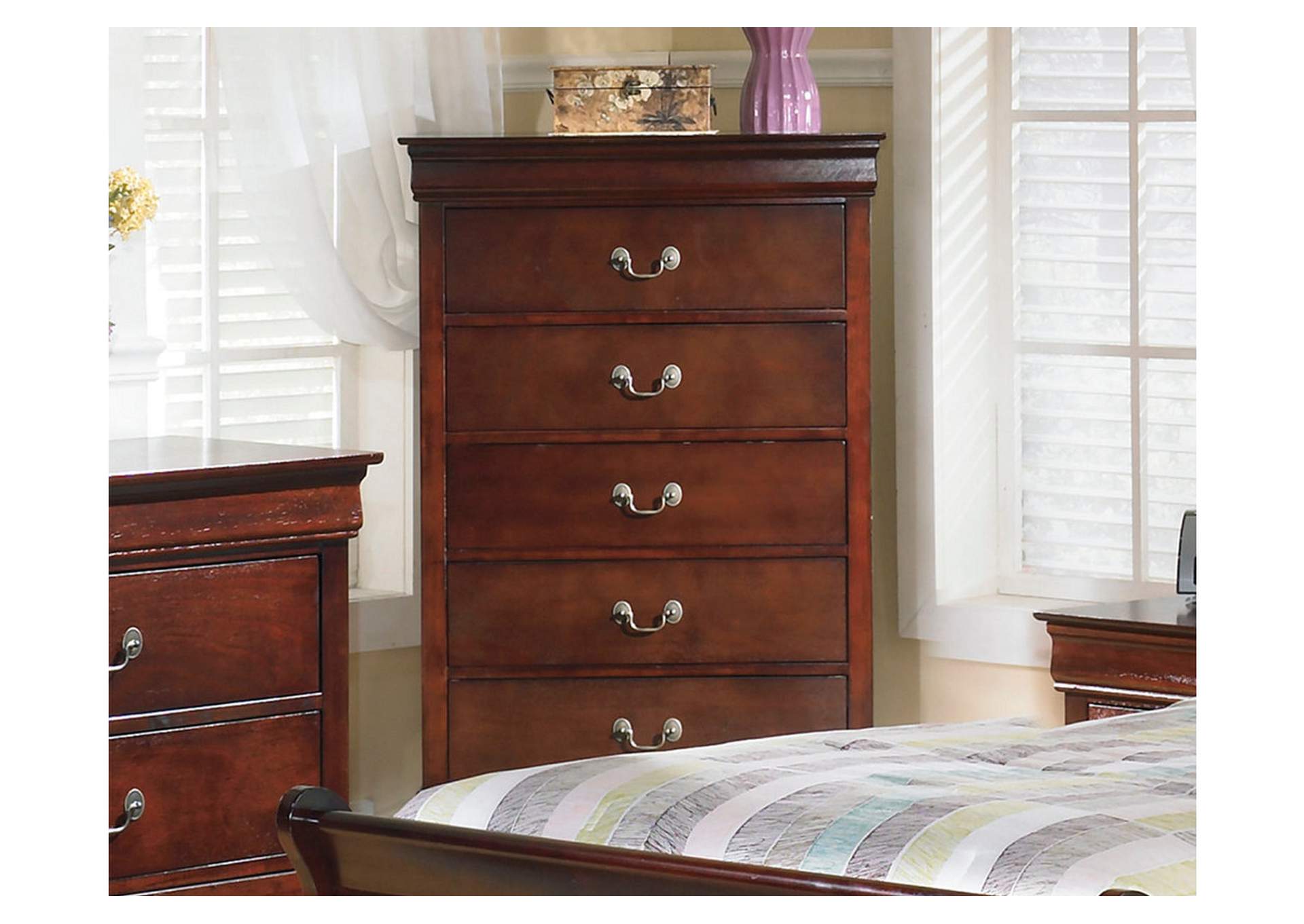Alisdair King Sleigh Bed, Dresser, Mirror, Chest and 2 Nightstands,Signature Design By Ashley