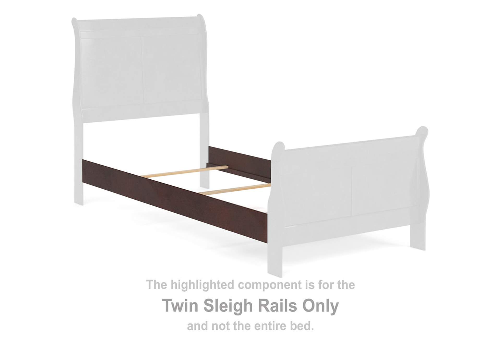 Alisdair Twin Sleigh Bed, Dresser and Mirror,Signature Design By Ashley