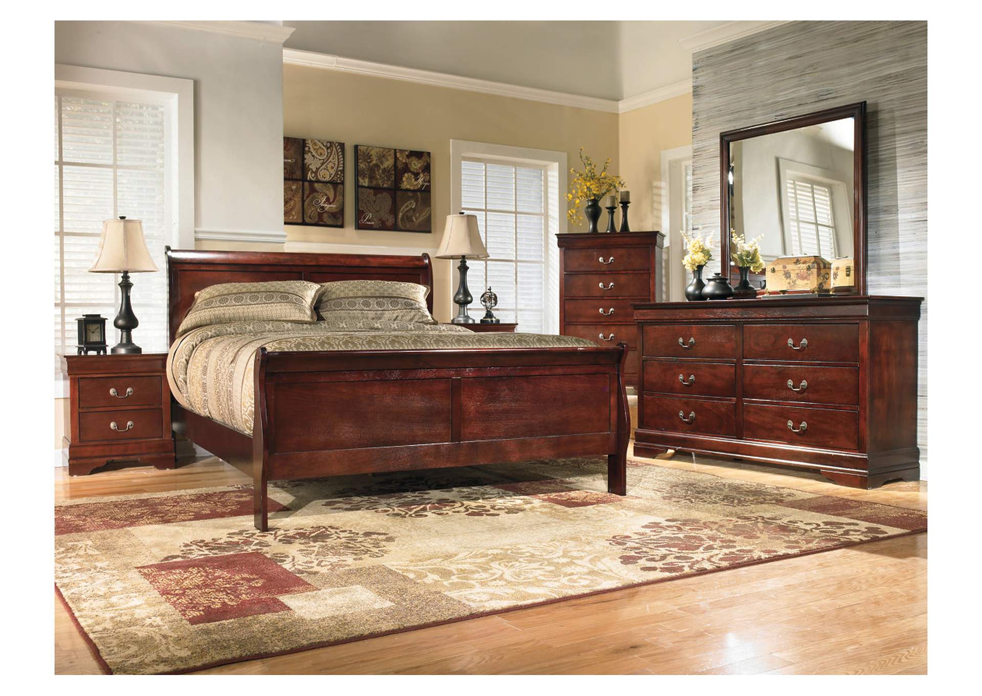 Alisdair King Sleigh Bed with 2 Nightstands,Signature Design By Ashley