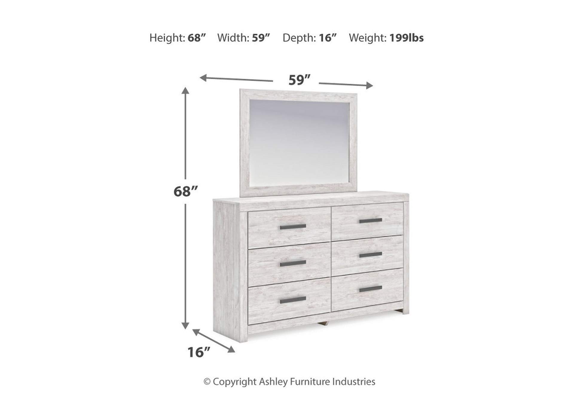 Cayboni King Panel Bed with Mirrored Dresser and Nightstand,Signature Design By Ashley