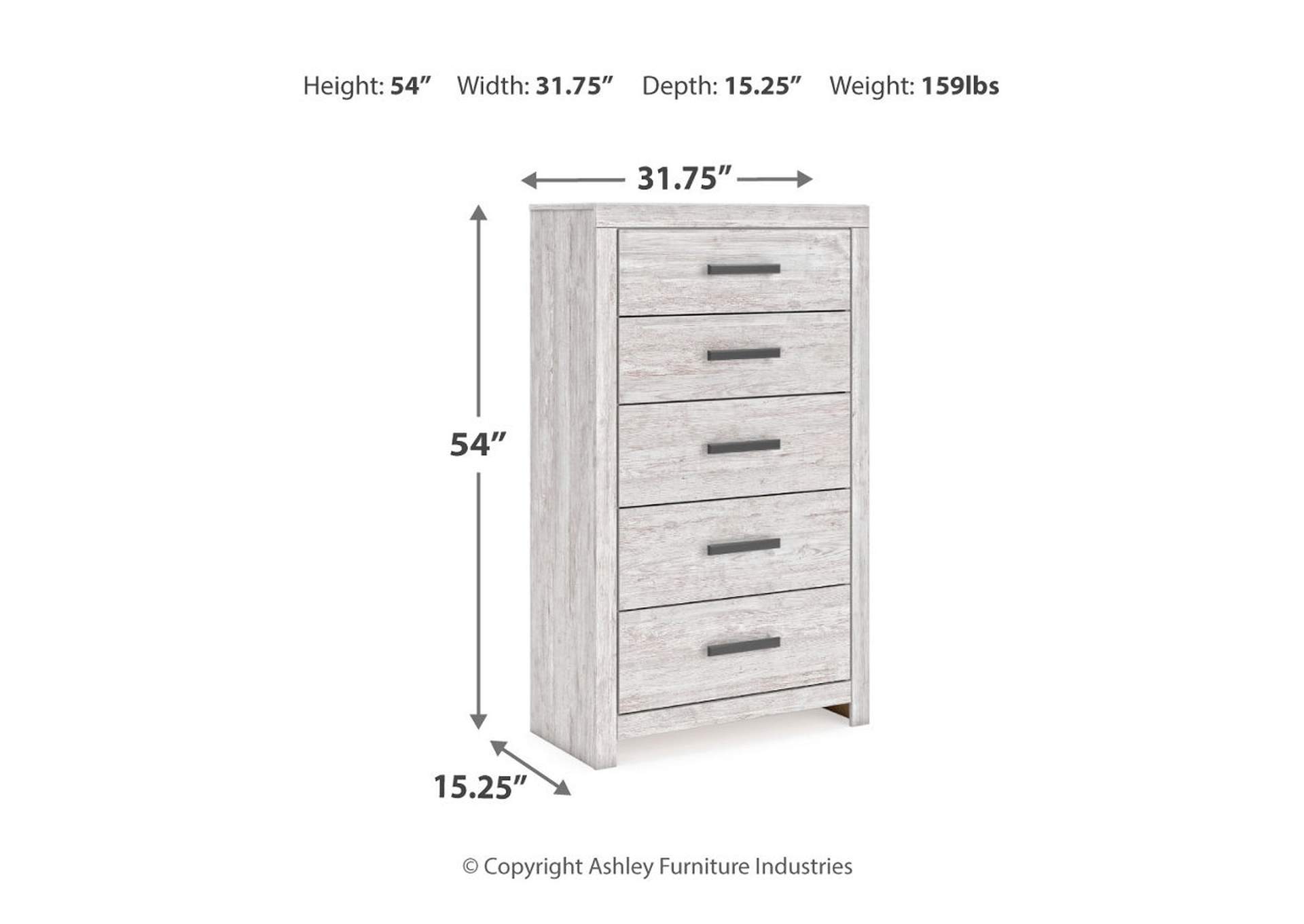 Cayboni Twin Panel Bed with Mirrored Dresser, Chest and 2 Nightstands,Signature Design By Ashley