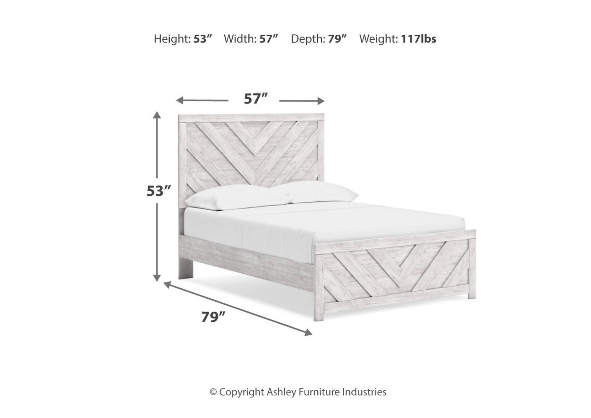 Cayboni Full Panel Bed with Mirrored Dresser and Chest,Signature Design By Ashley