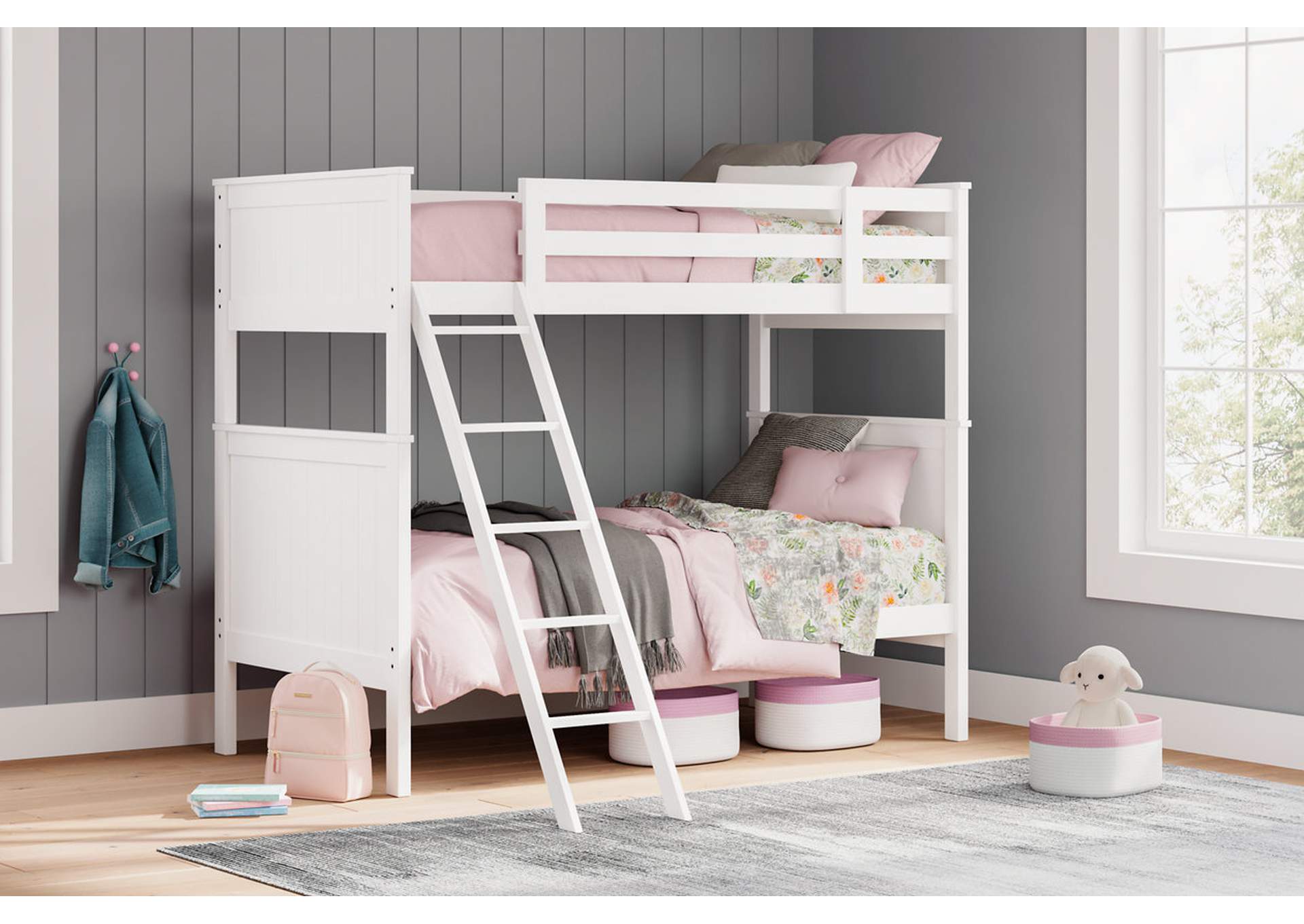 Nextonfort Twin over Twin Bunk Bed,Signature Design By Ashley