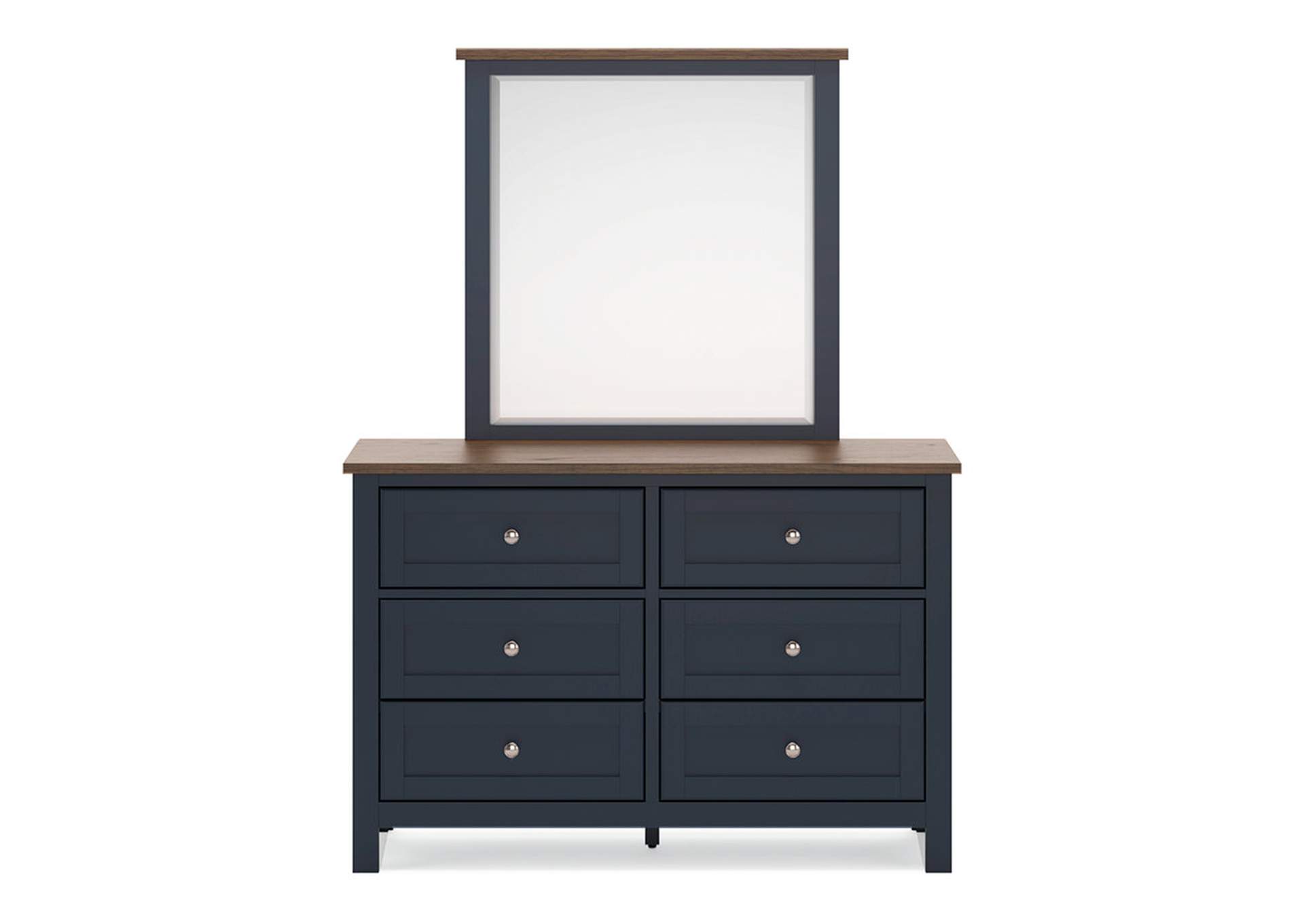 Landocken Twin Panel Bed with Mirrored Dresser and 2 Nightstands,Signature Design By Ashley