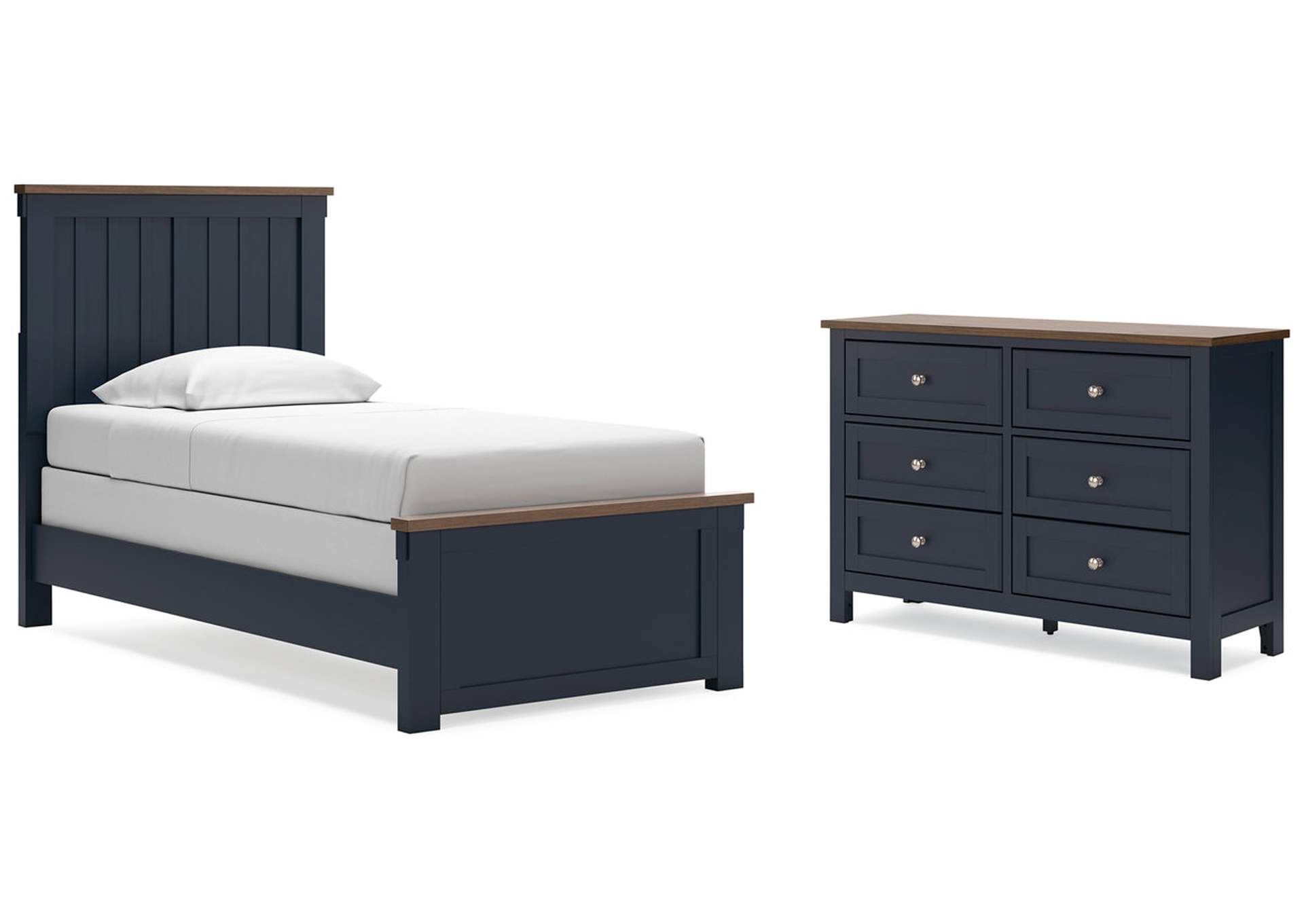 Landocken Twin Panel Bed with Dresser,Signature Design By Ashley