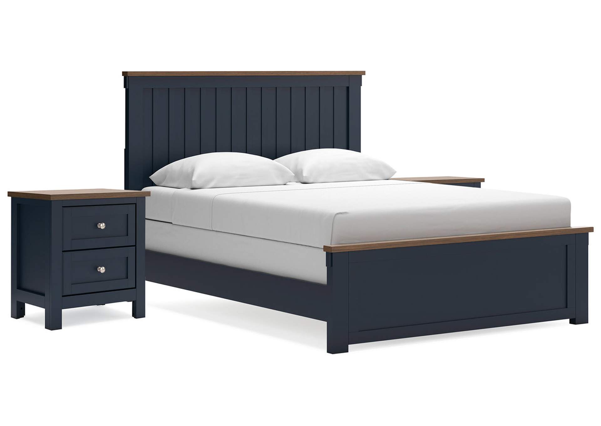 Landocken Queen Panel Bed with 2 Nightstands,Signature Design By Ashley