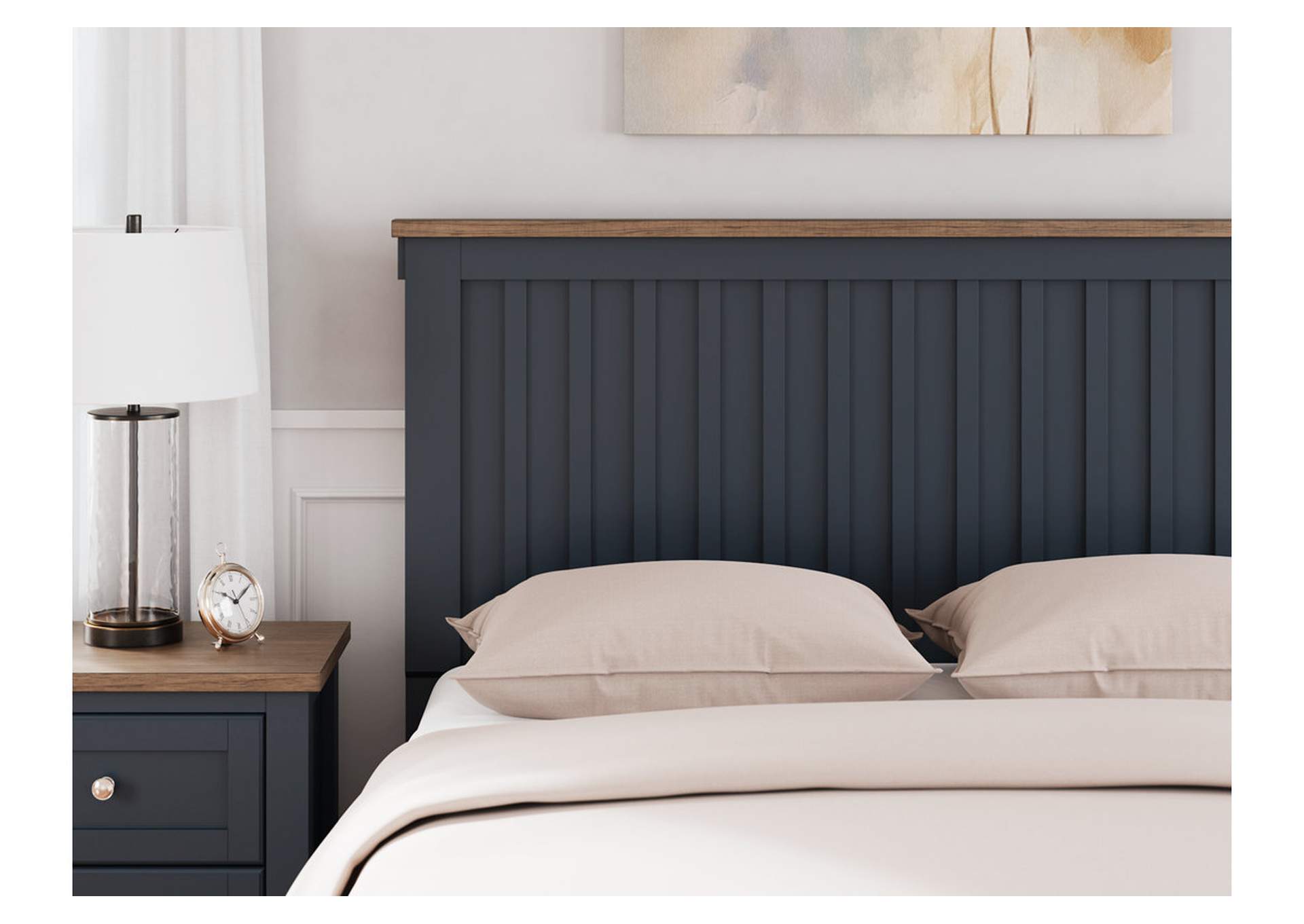 Landocken Queen Panel Headboard with 2 Nightstands,Signature Design By Ashley