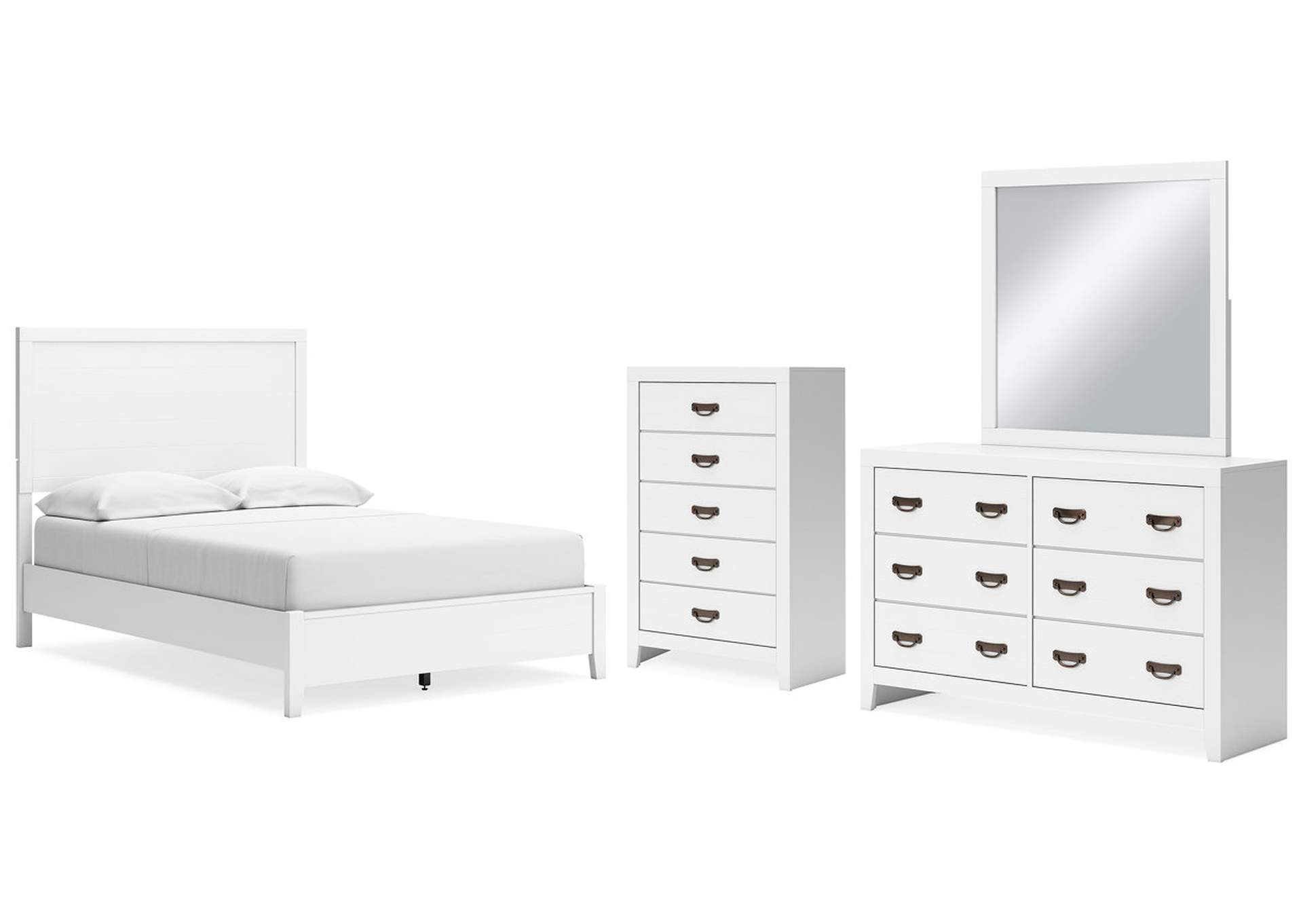 Binterglen Full Panel Bed with Mirrored Dresser and Chest,Signature Design By Ashley