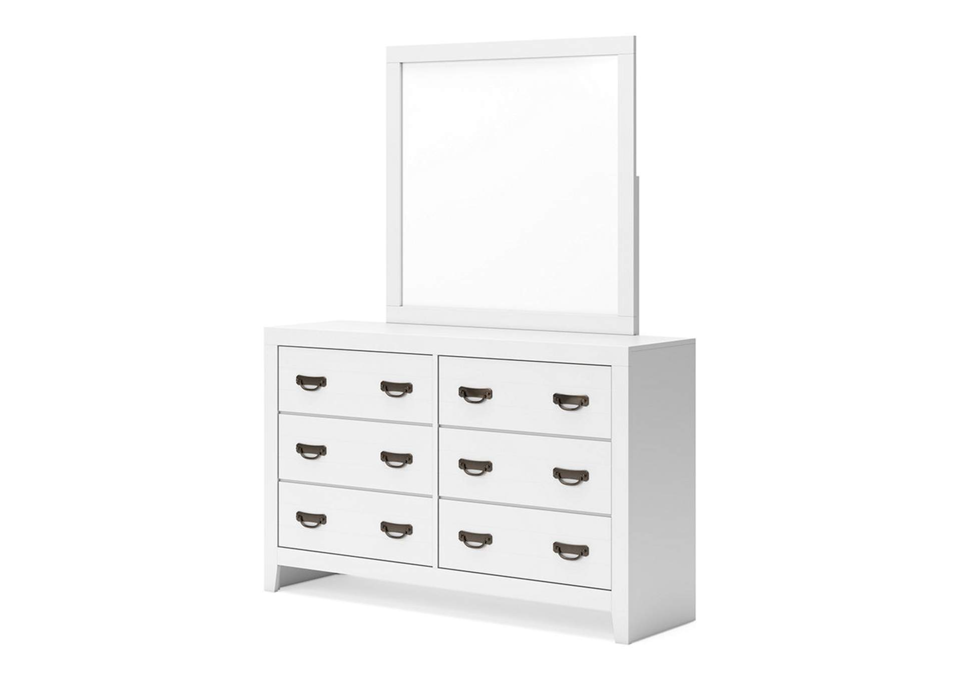 Binterglen King Panel Bed with Mirrored Dresser,Signature Design By Ashley