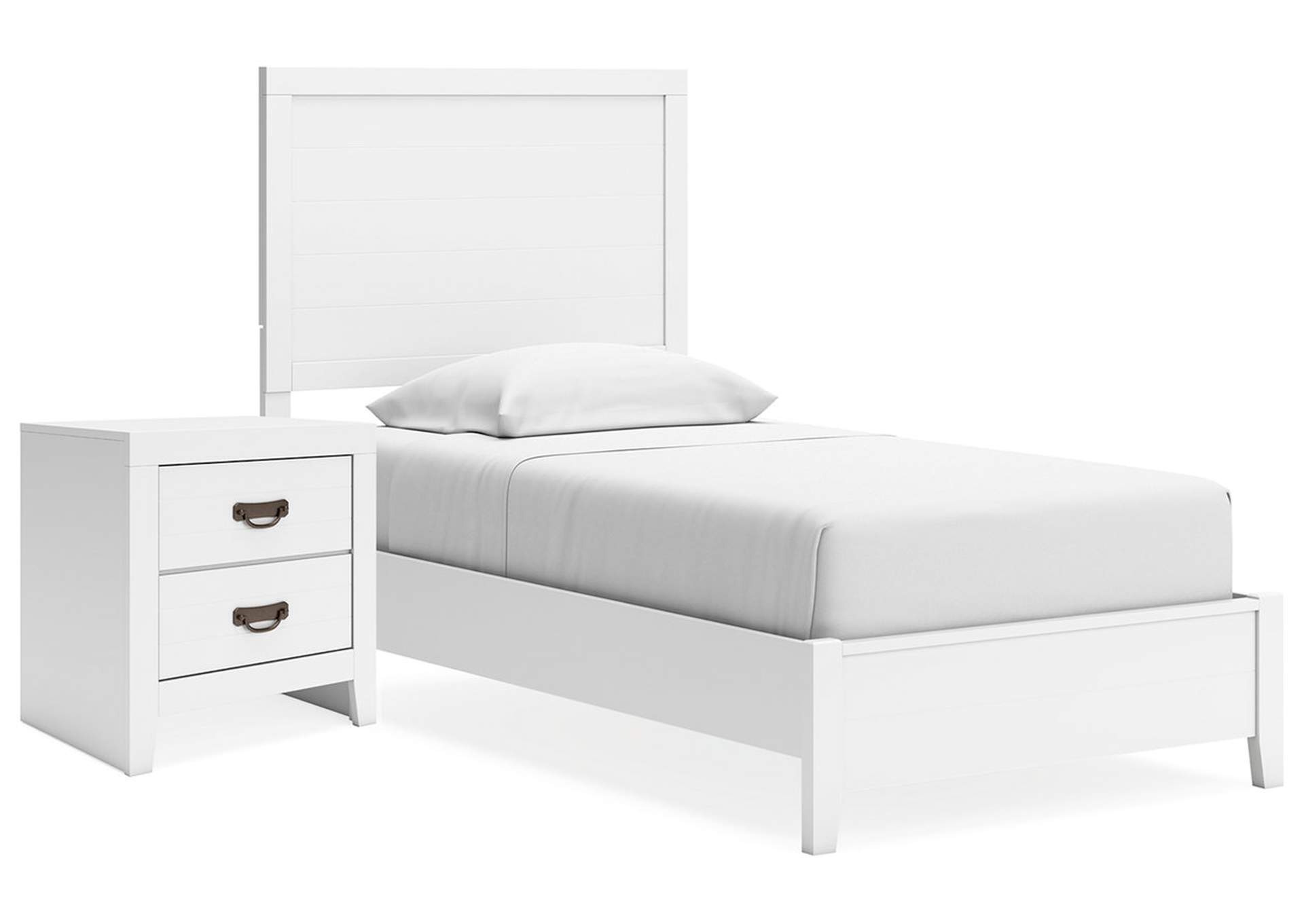 Binterglen Twin Panel Bed with Nightstand,Signature Design By Ashley