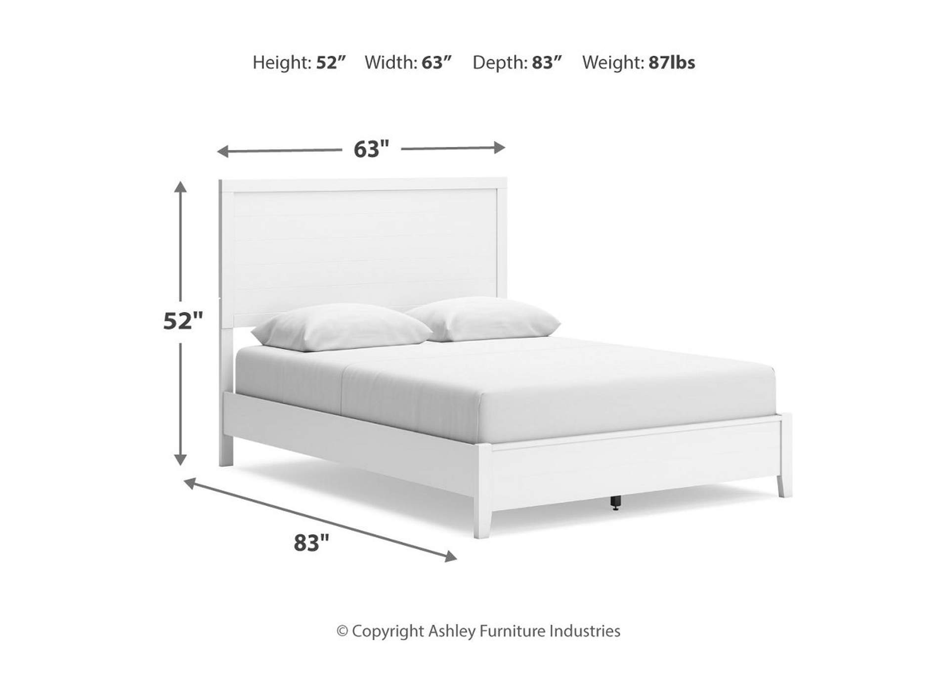 Binterglen Queen Panel Bed with Mirrored Dresser and Nightstand,Signature Design By Ashley