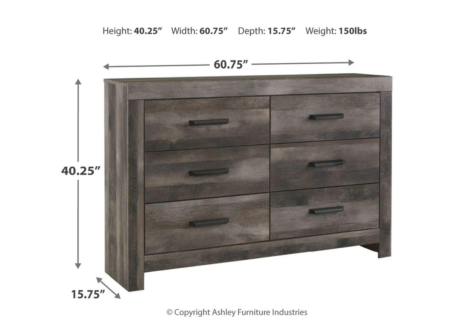 Wynnlow King Poster Bed with Dresser,Signature Design By Ashley