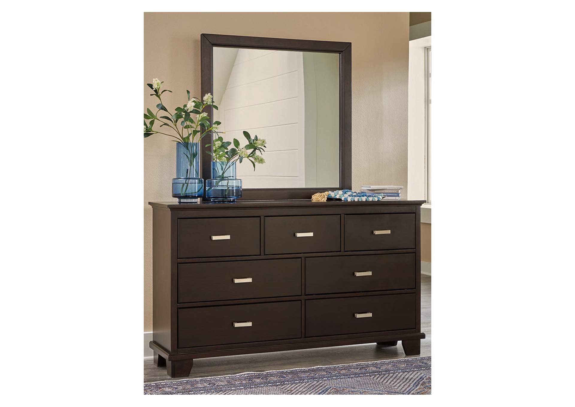 Covetown Twin Panel Bed with Mirrored Dresser, Chest and Nightstand,Signature Design By Ashley