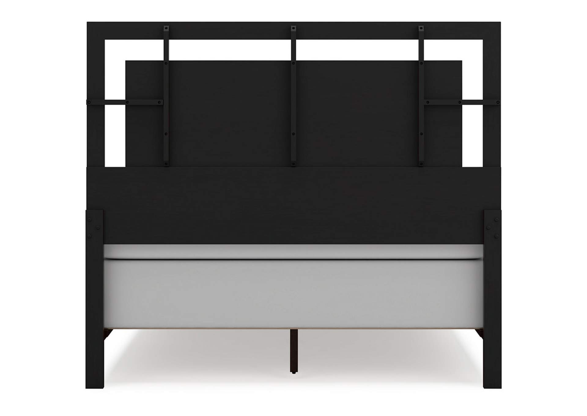 Covetown Queen Panel Bed with Mirrored Dresser, Chest and 2 Nightstands,Signature Design By Ashley