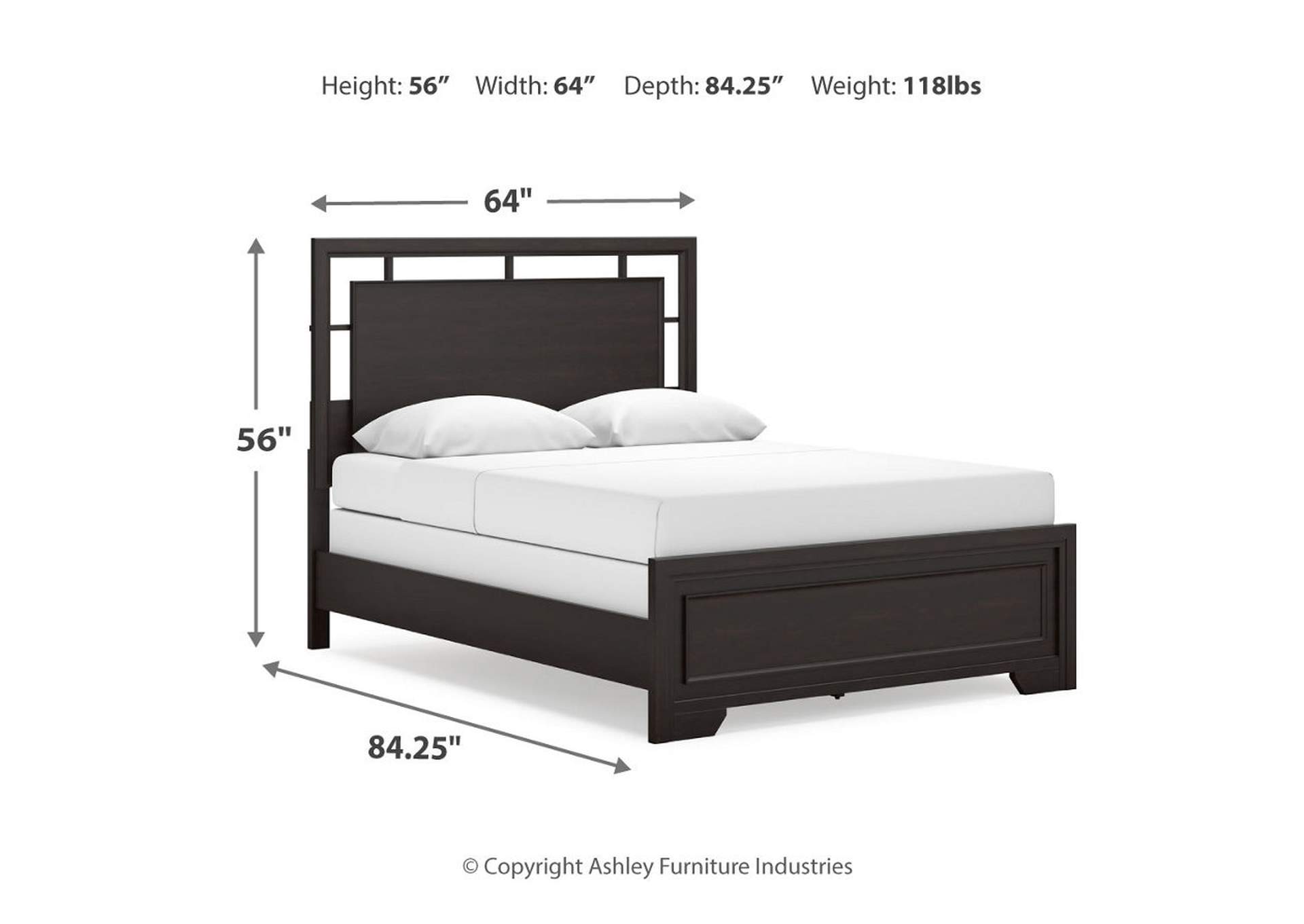 Covetown Queen Panel Bed with Mirrored Dresser and Nightstand,Signature Design By Ashley