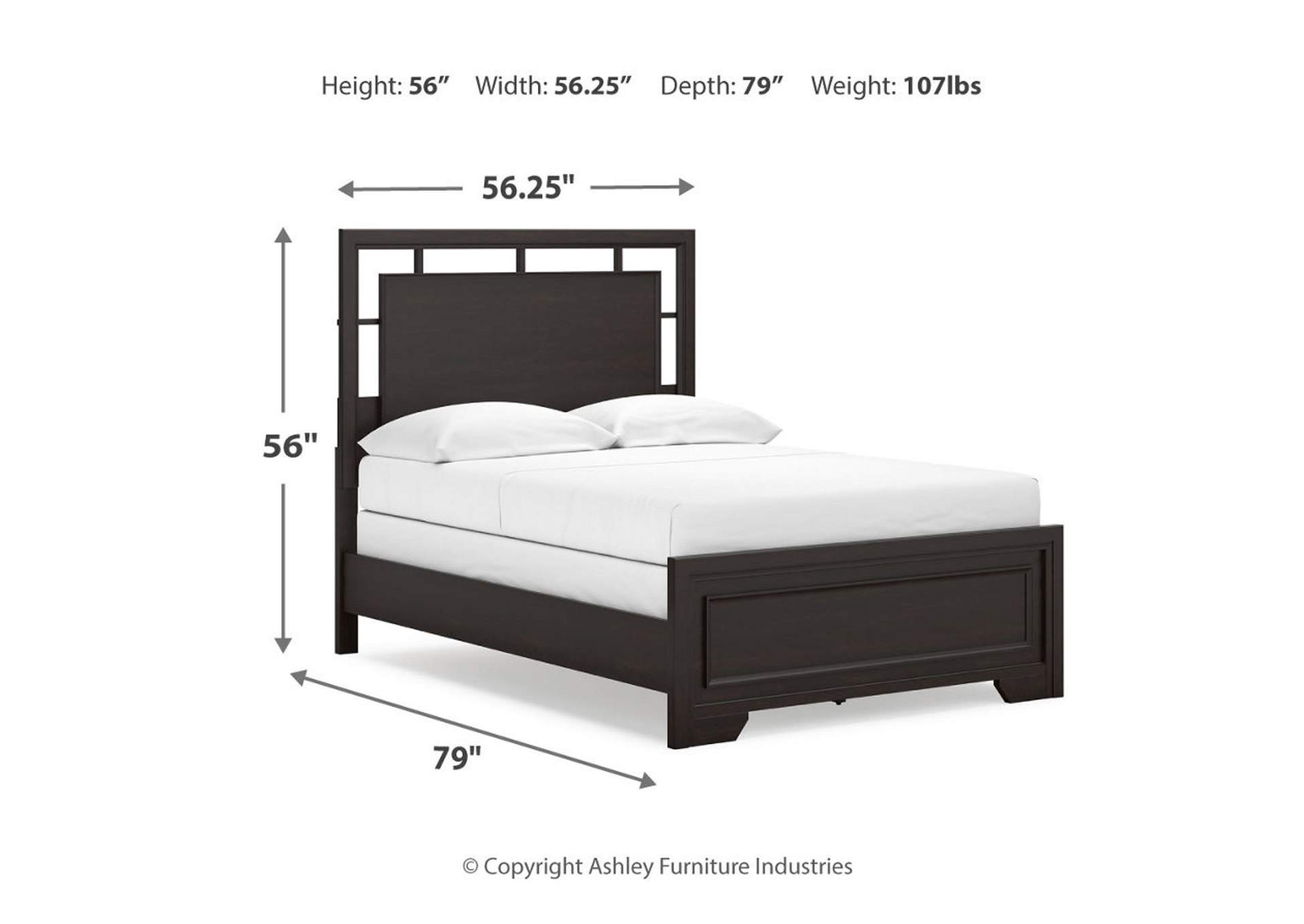 Covetown Full Panel Bed with Mirrored Dresser, Chest and Nightstand,Signature Design By Ashley