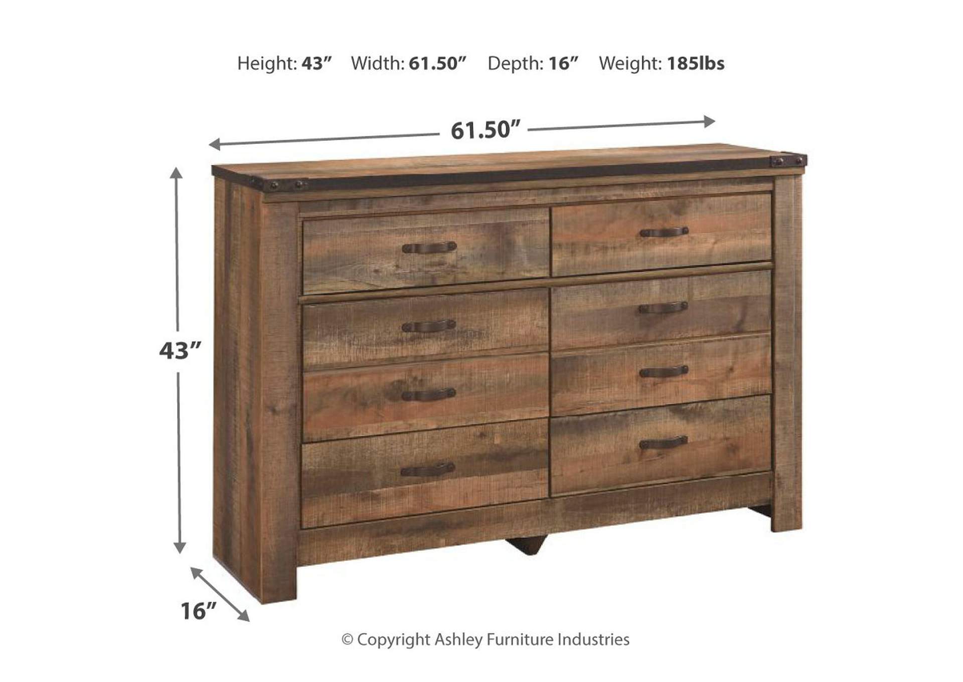 Trinell King Panel Bed with Dresser, Chest and 2 Nightstands,Signature Design By Ashley
