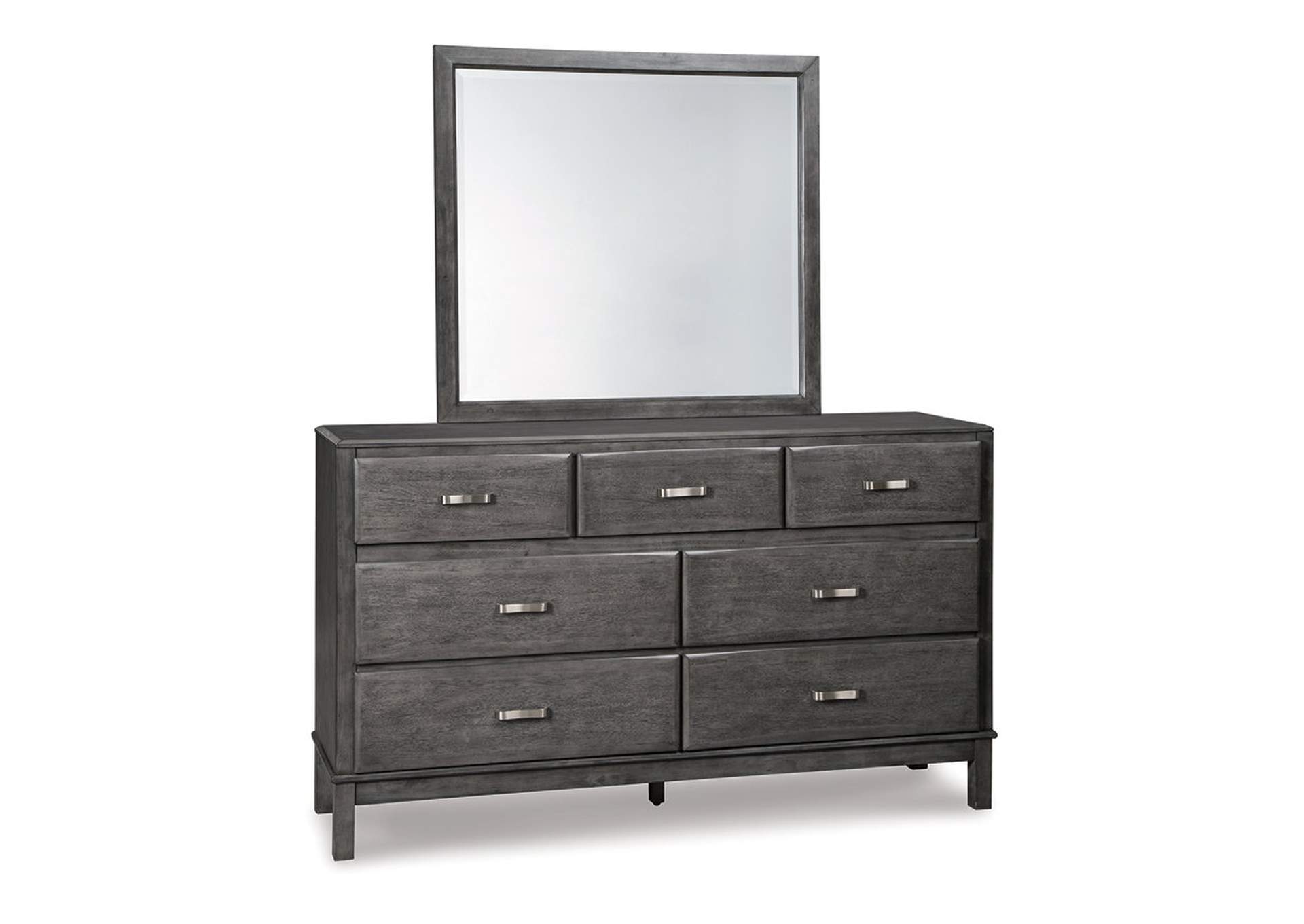 Caitbrook California King Storage Bed with 8 Storage Drawers with Mirrored Dresser and 2 Nightstands,Signature Design By Ashley
