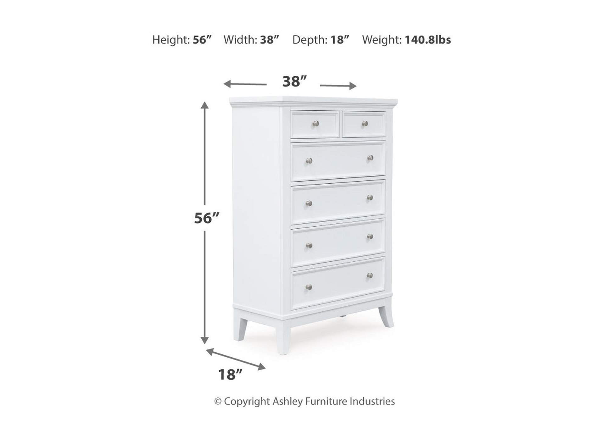 Trulani Chest of Drawers,Ashley