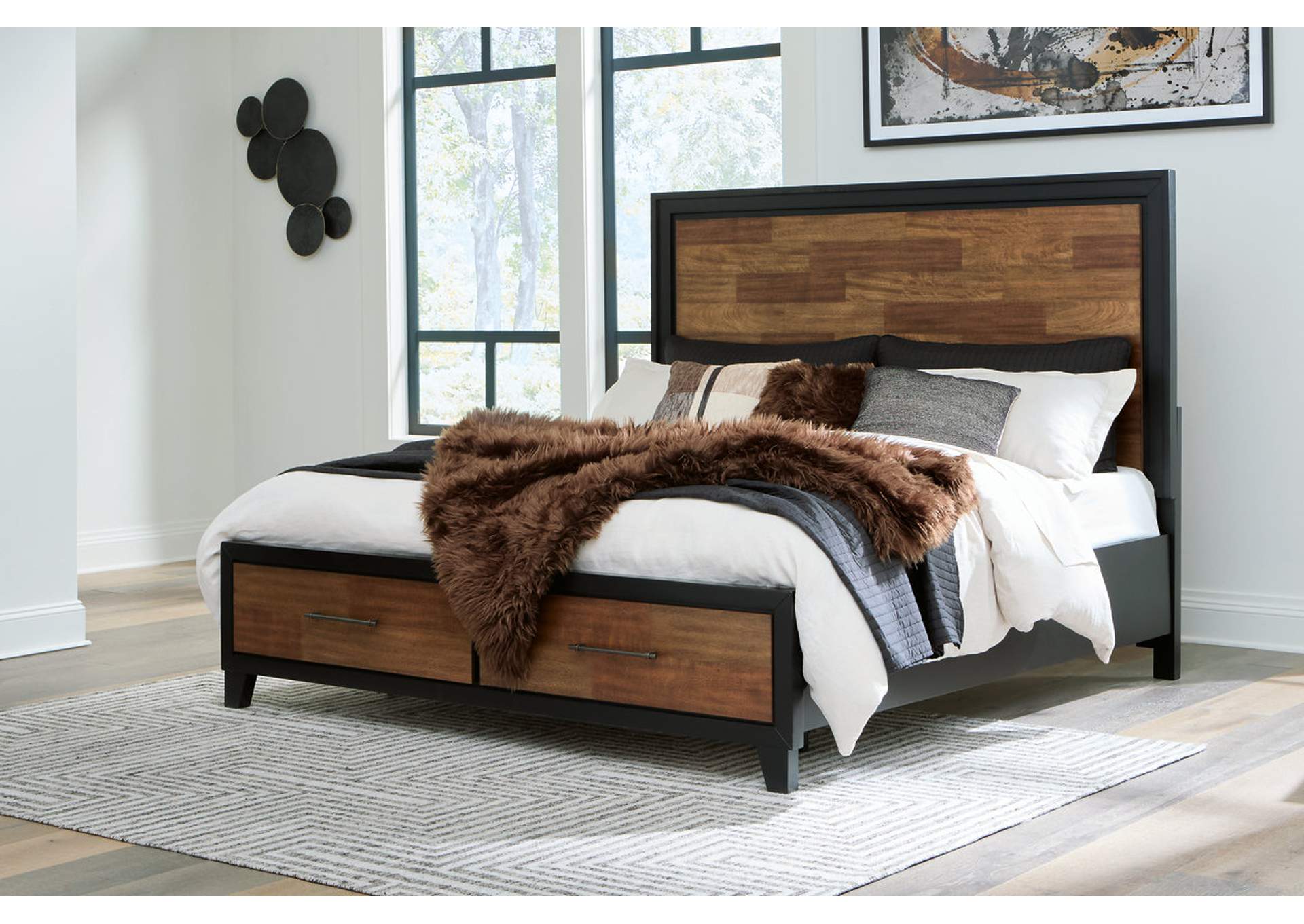 Kraeburn California King Panel Storage Bed,Benchcraft