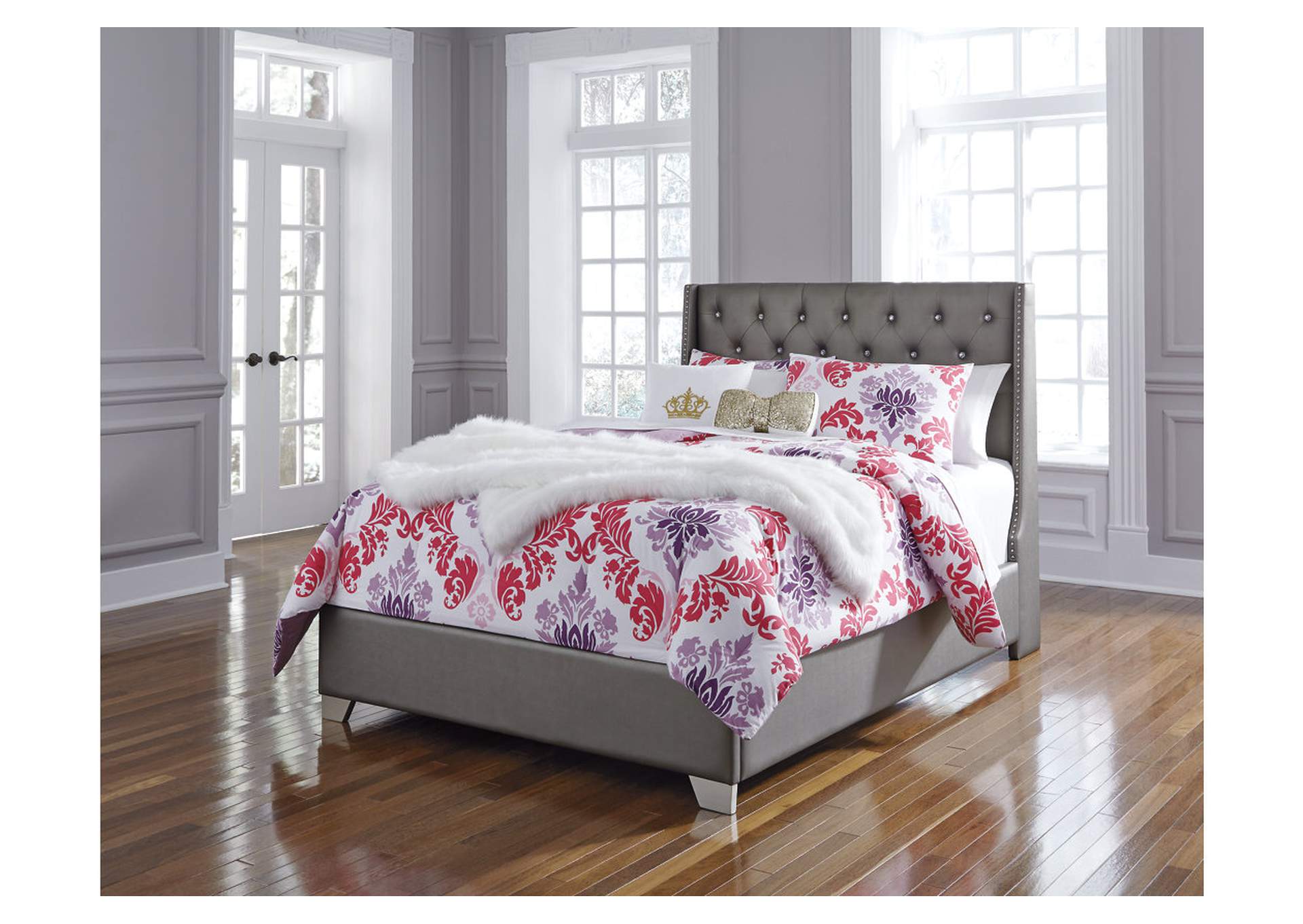 Coralayne Full Upholstered Bed with Dresser,Signature Design By Ashley