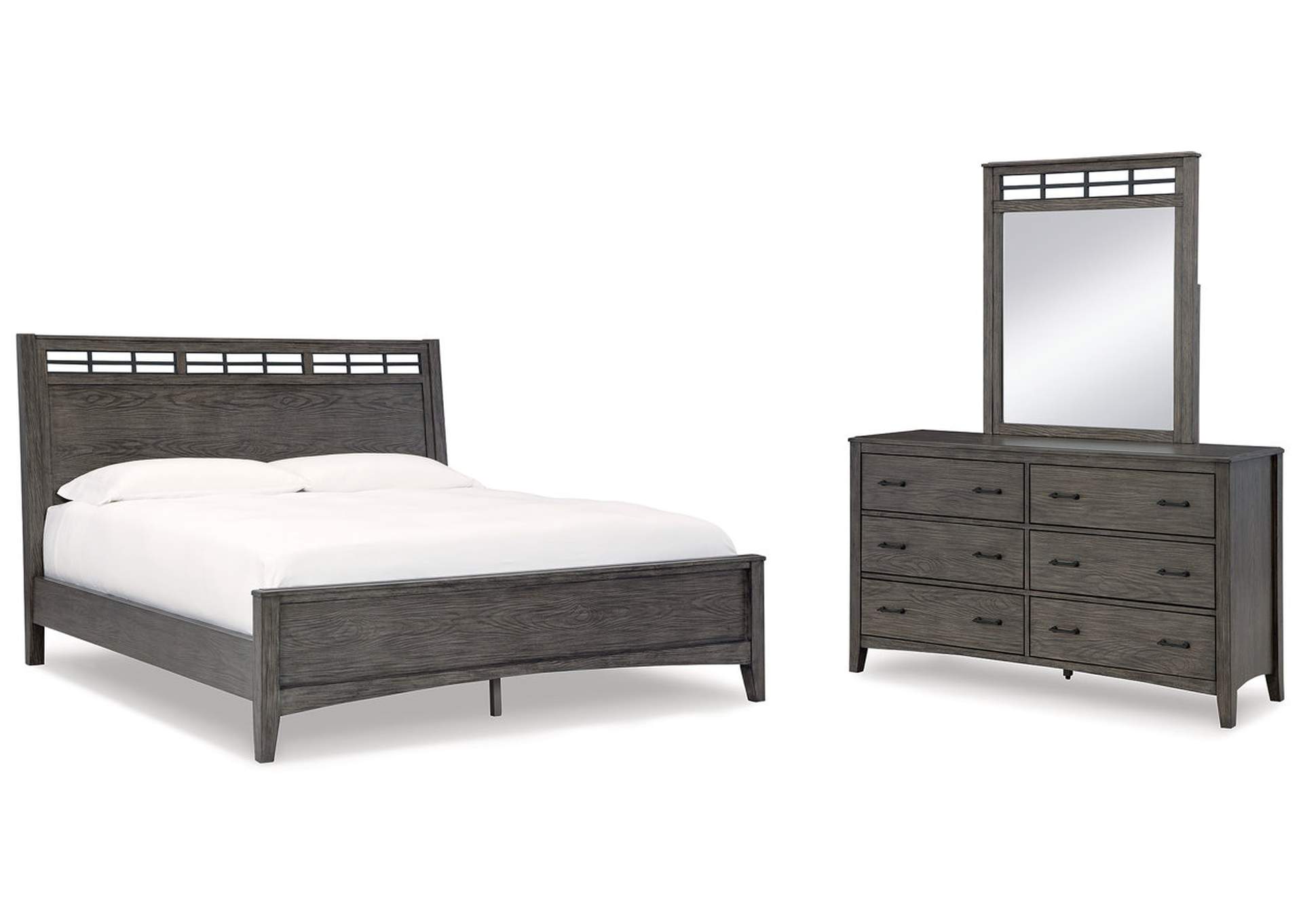 Montillan Queen Panel Bed, Dresser and Mirror,Signature Design By Ashley