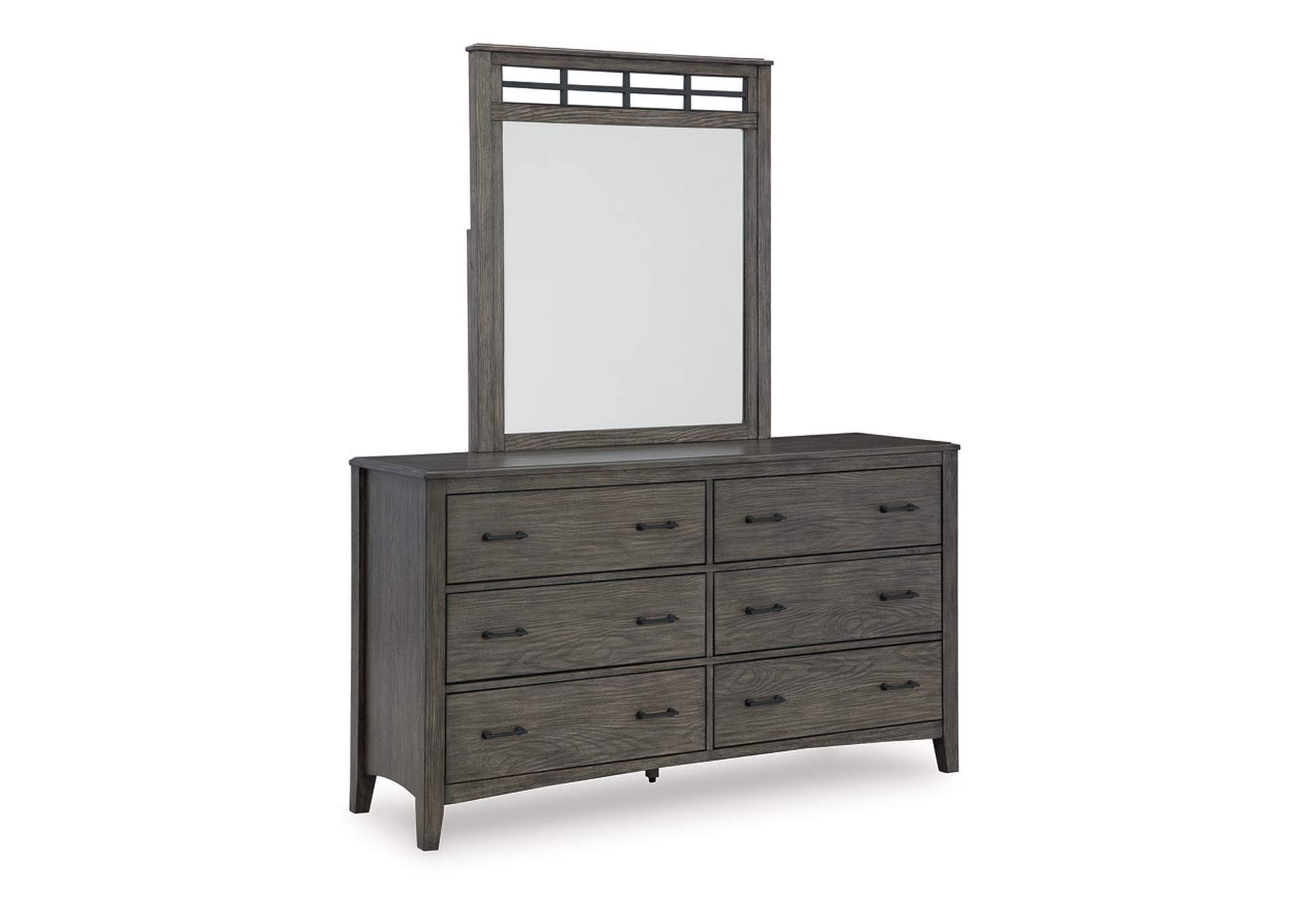 Montillan California King Panel Bed with Mirrored Dresser,Signature Design By Ashley