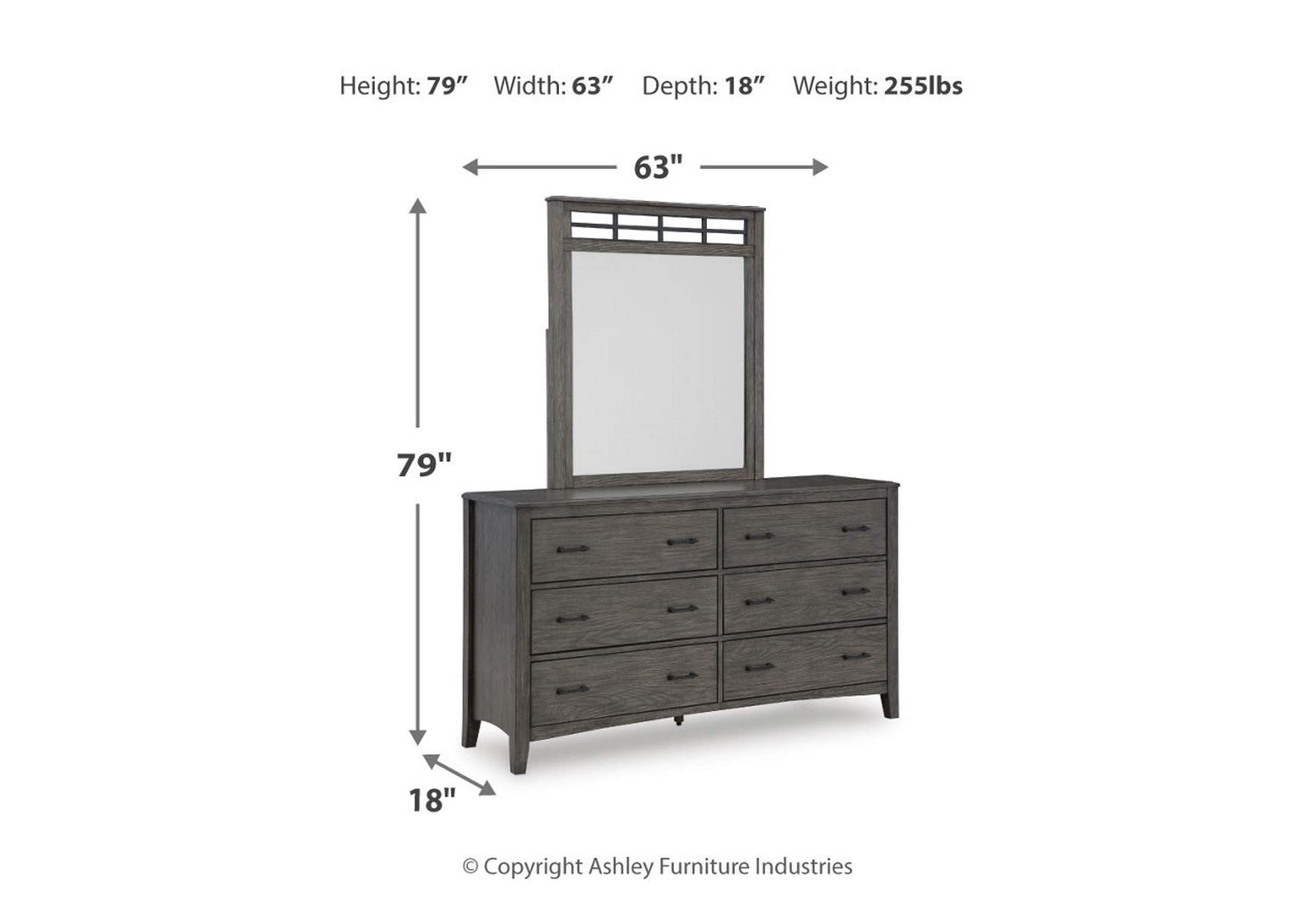 Montillan California King Panel Bed with Mirrored Dresser and Chest,Signature Design By Ashley